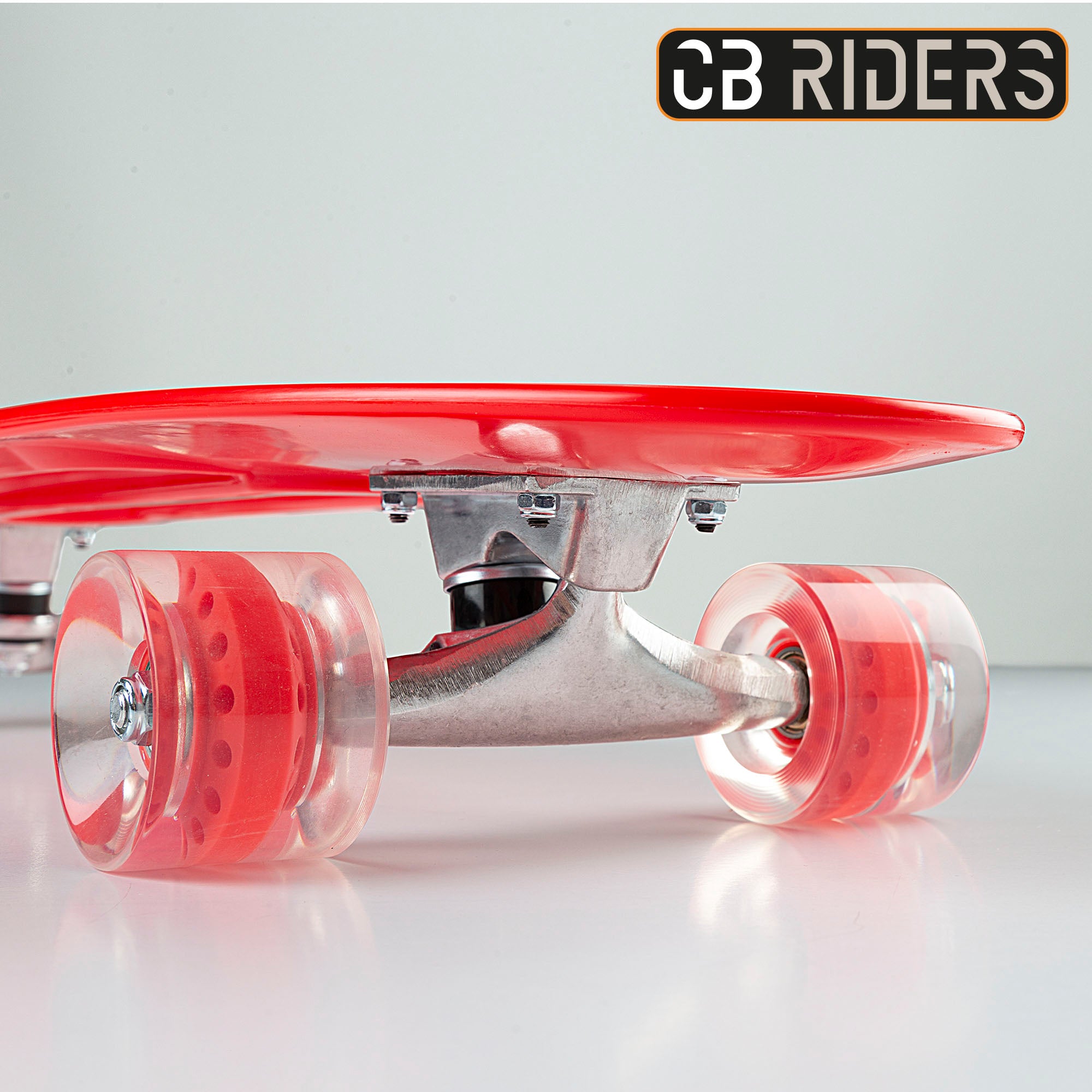Skate infantil CB Riders com 4 rodas, vermelho, 68 cm
