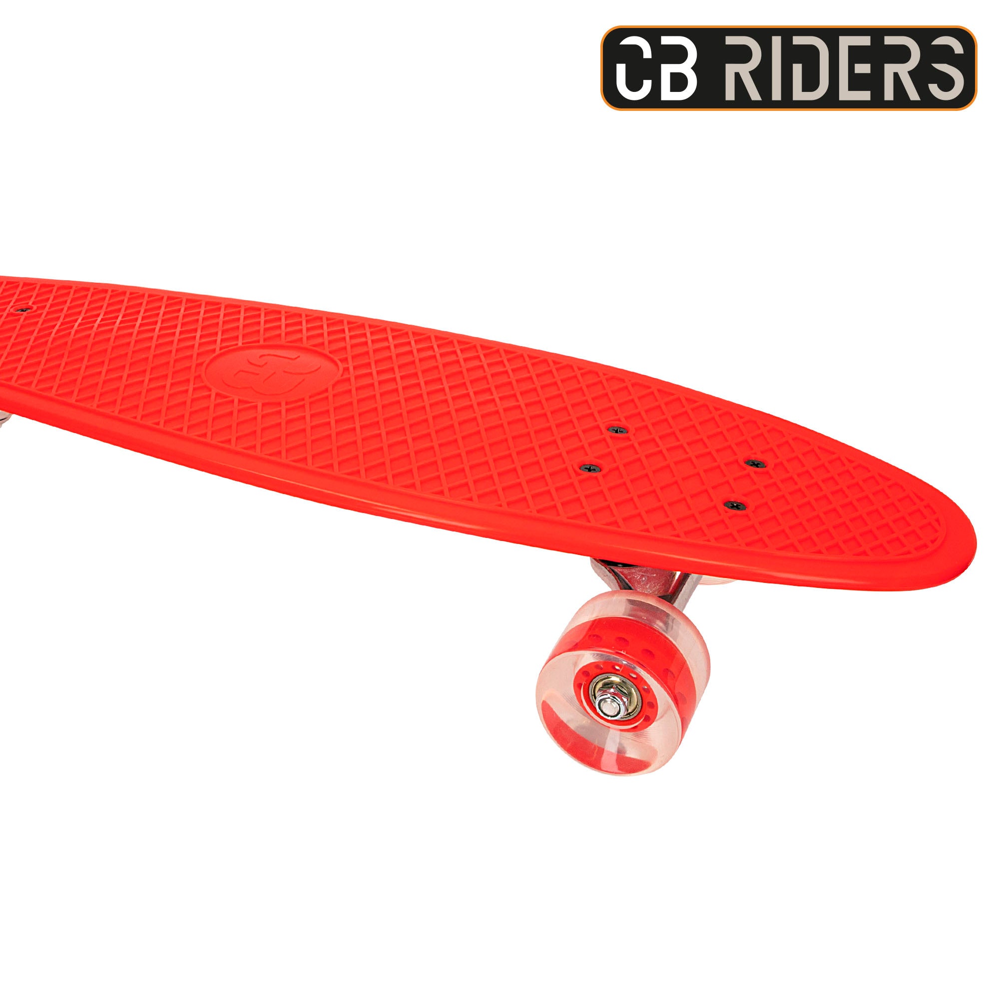 Skate infantil CB Riders com 4 rodas, vermelho, 68 cm