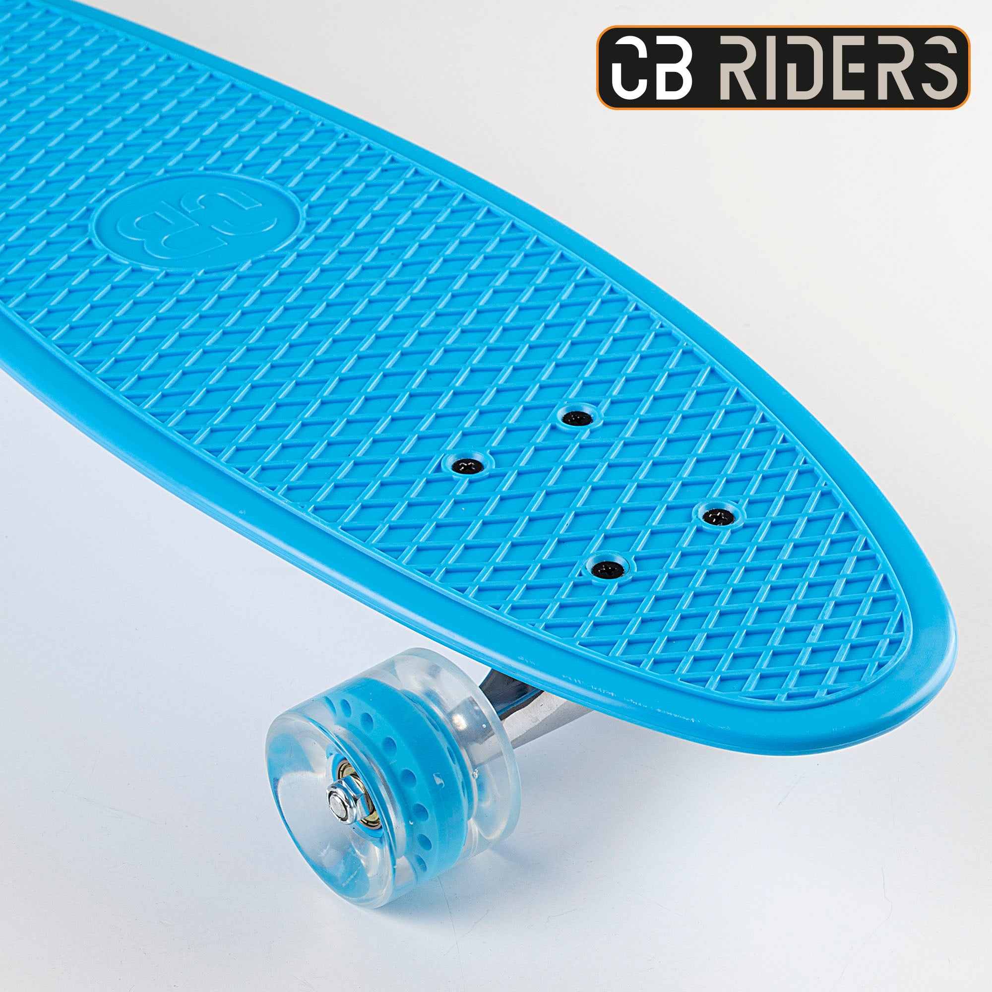 Skate infantil CB Riders com 4 rodas, azul, 68 cm