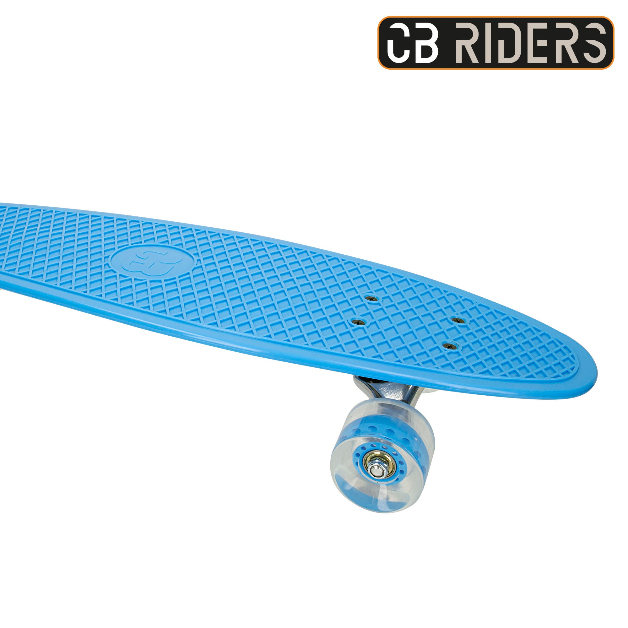 Skate infantil CB Riders com 4 rodas, azul, 68 cm
