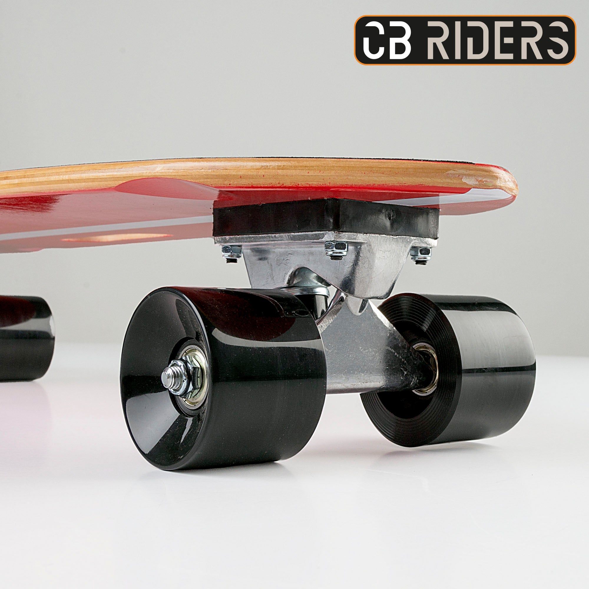 Skate de criança CB Riders, 4 rodas, preto, 68 cm com guiador.