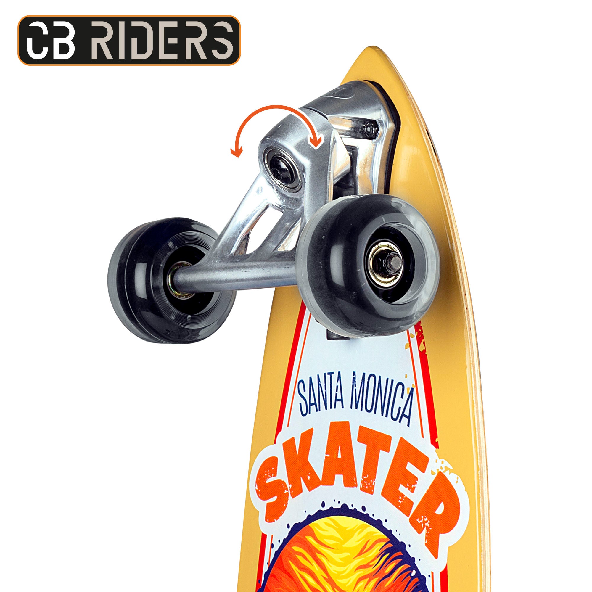 Skate infantil CB Riders, 4 rodas, preto, 74 cm