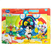 Puzzle dupla face da Casa do Mickey Mouse para colorir, 60 peças.