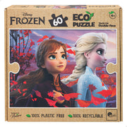 Puzzle Disney Frozen ECO de dupla face para colorir, 60 peças grandes