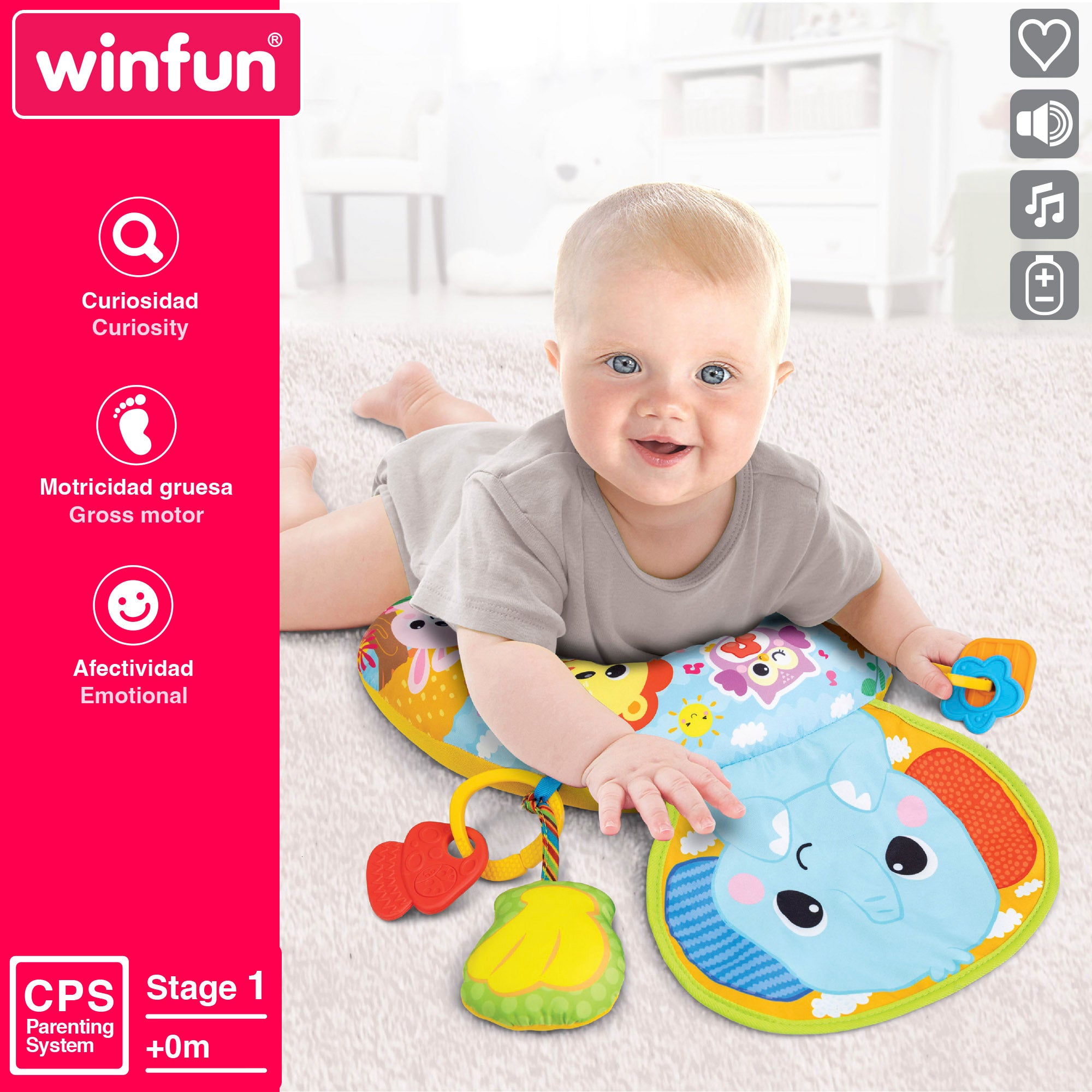 Almofada para Bebé com Animais da Selva da Winfun