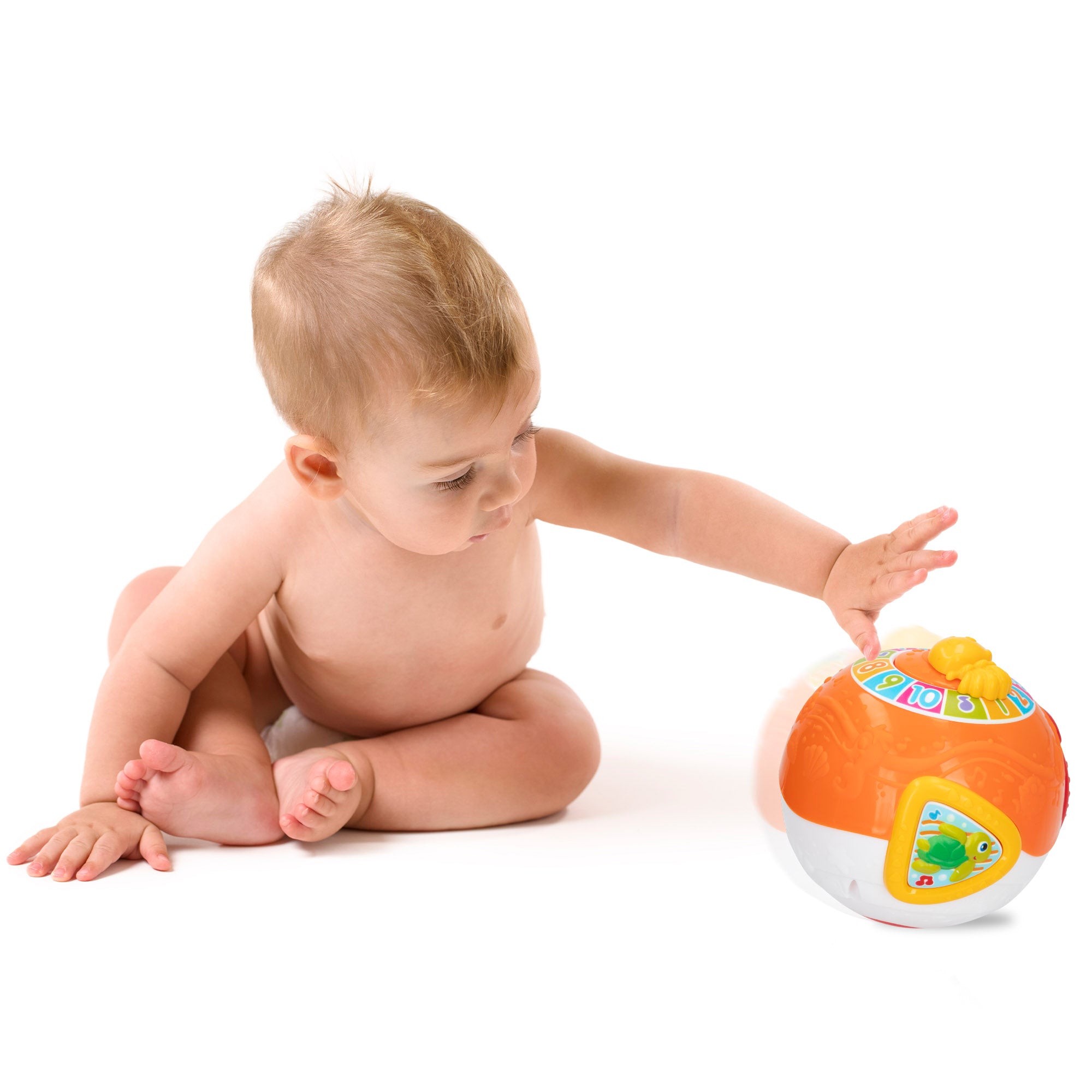 Bola interativa Winfun para bebés com sons e melodias