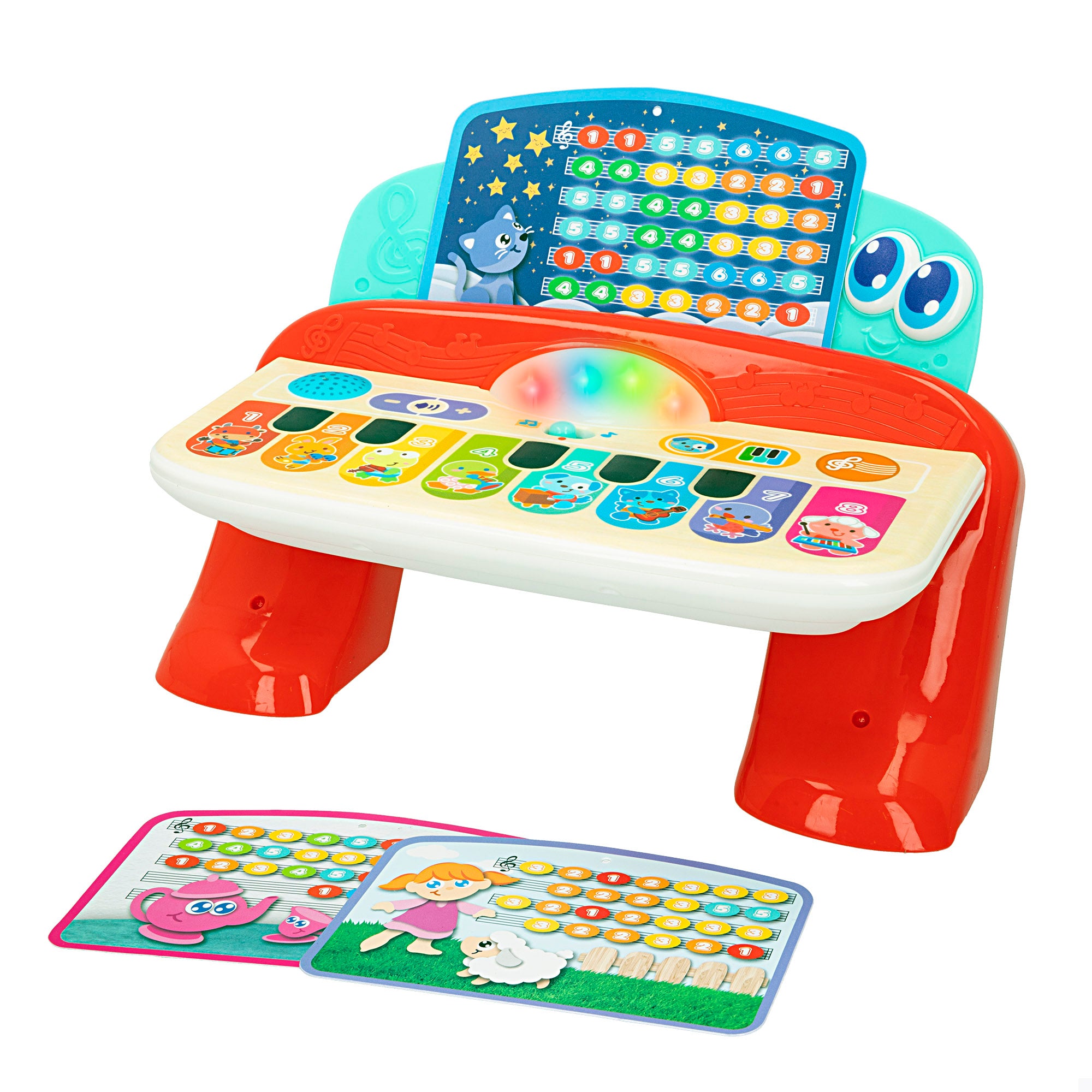 Piano de toque Winfun para bebé com luz, som e melodias