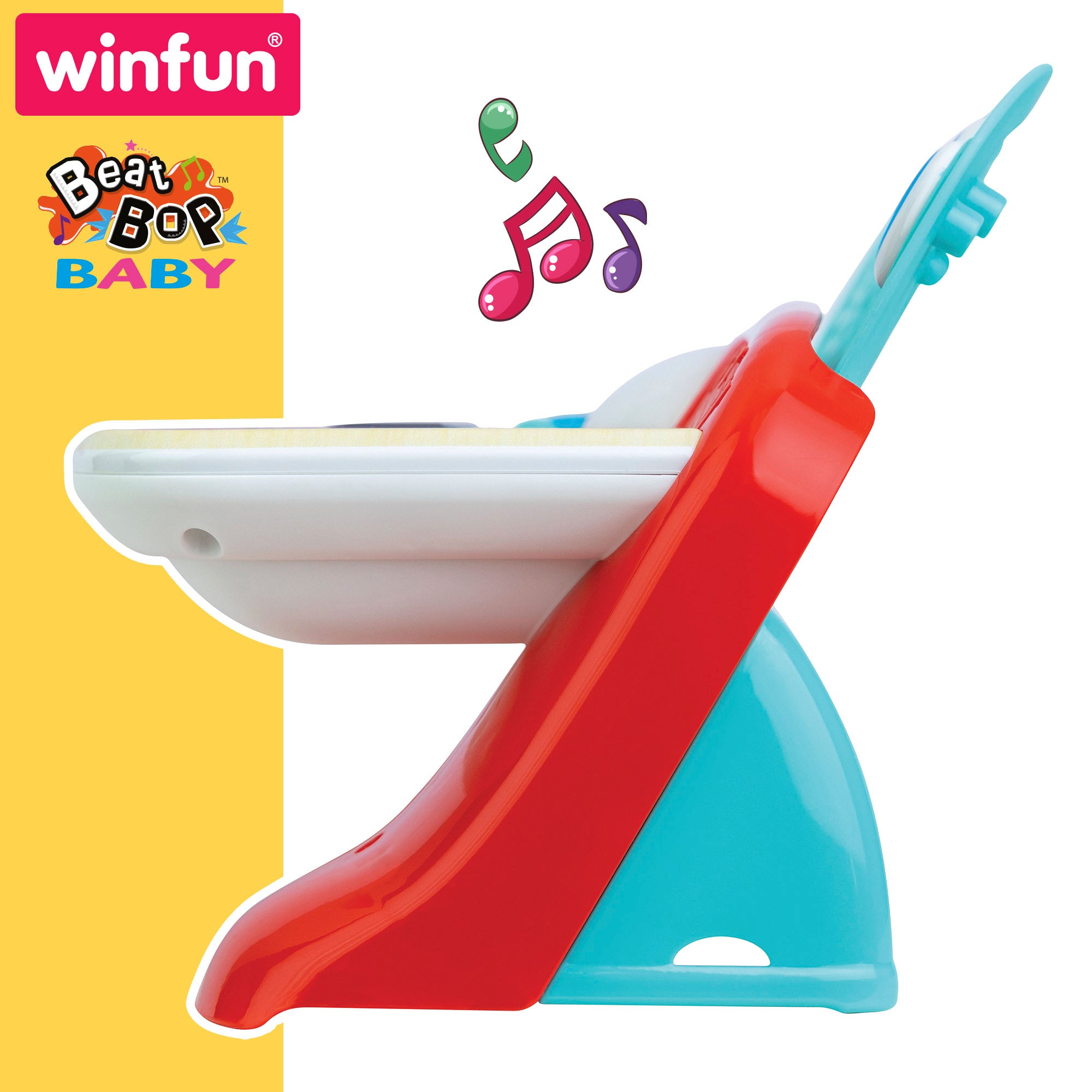 Piano de toque Winfun para bebé com luz, som e melodias