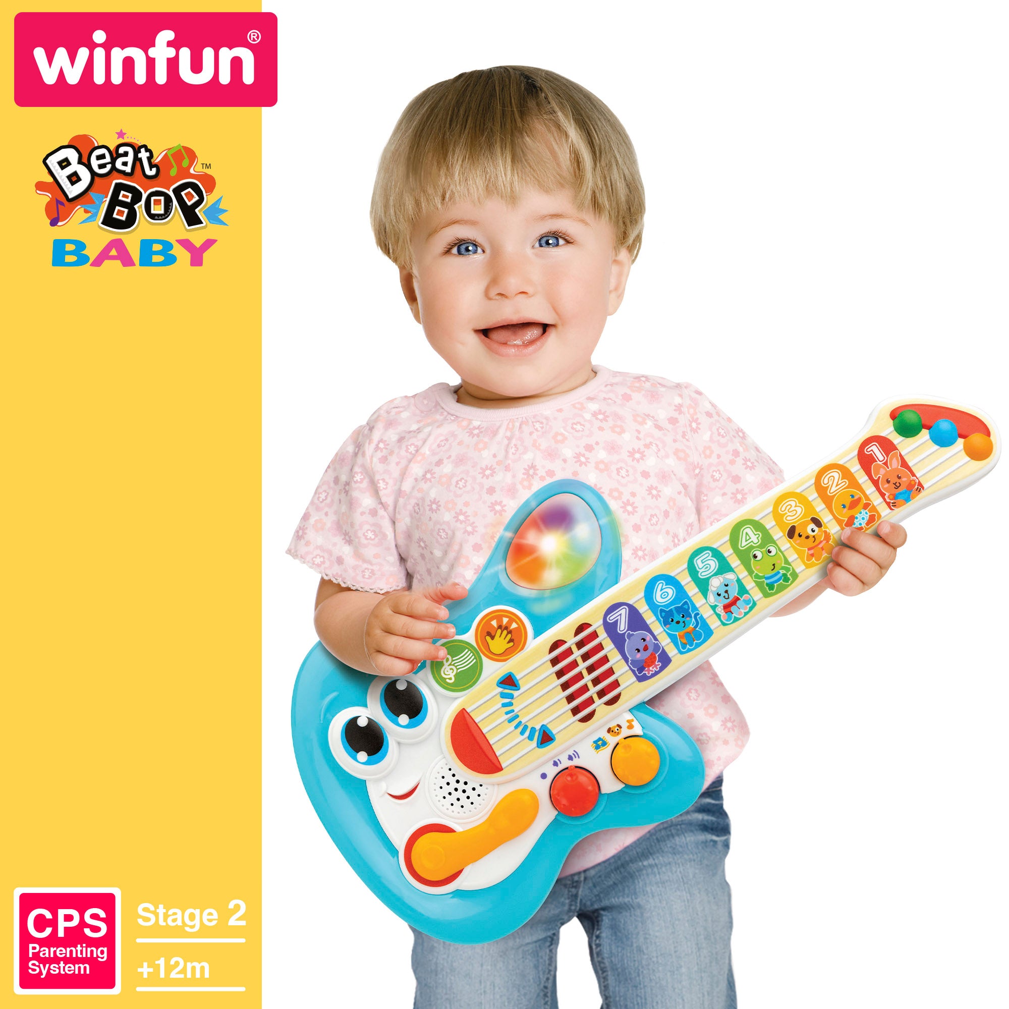 Guitarra de toque Winfun Baby com luz, som e melodias