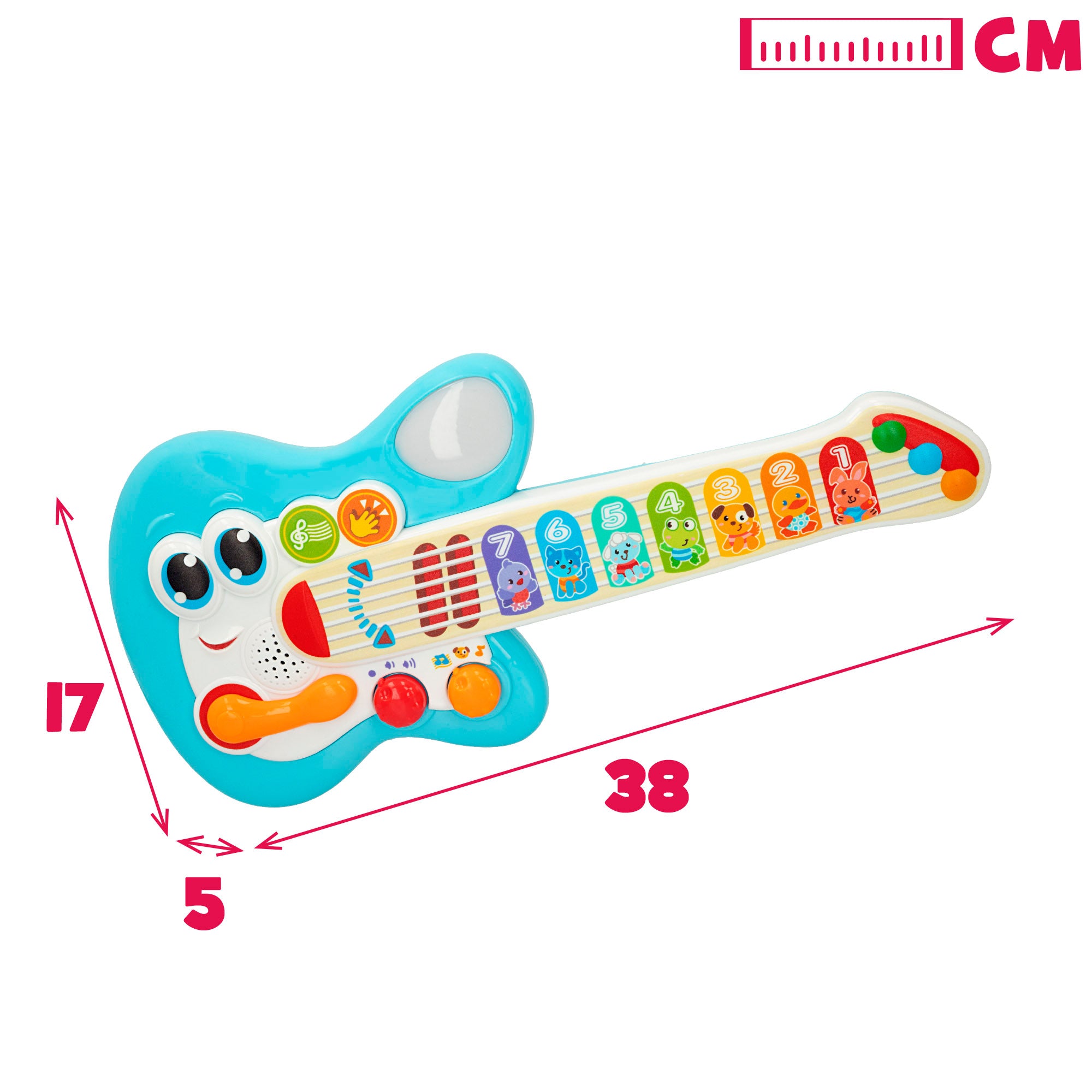 Guitarra de toque Winfun Baby com luz, som e melodias
