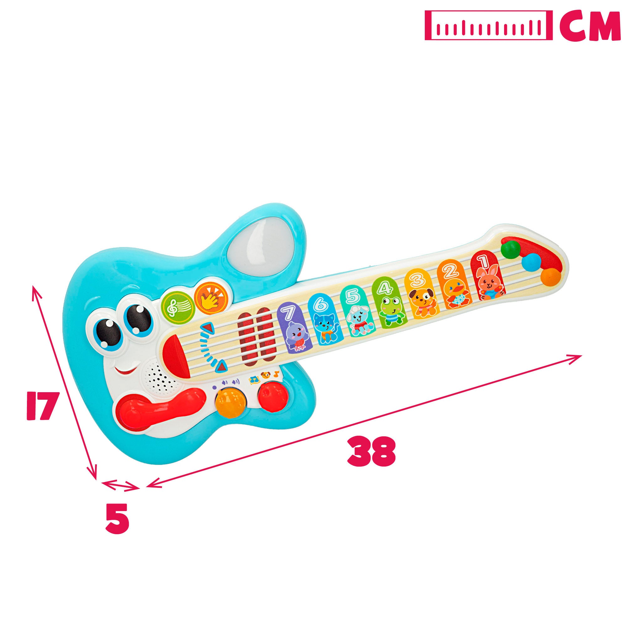 Guitarra de toque Winfun Baby com luz, som e melodias