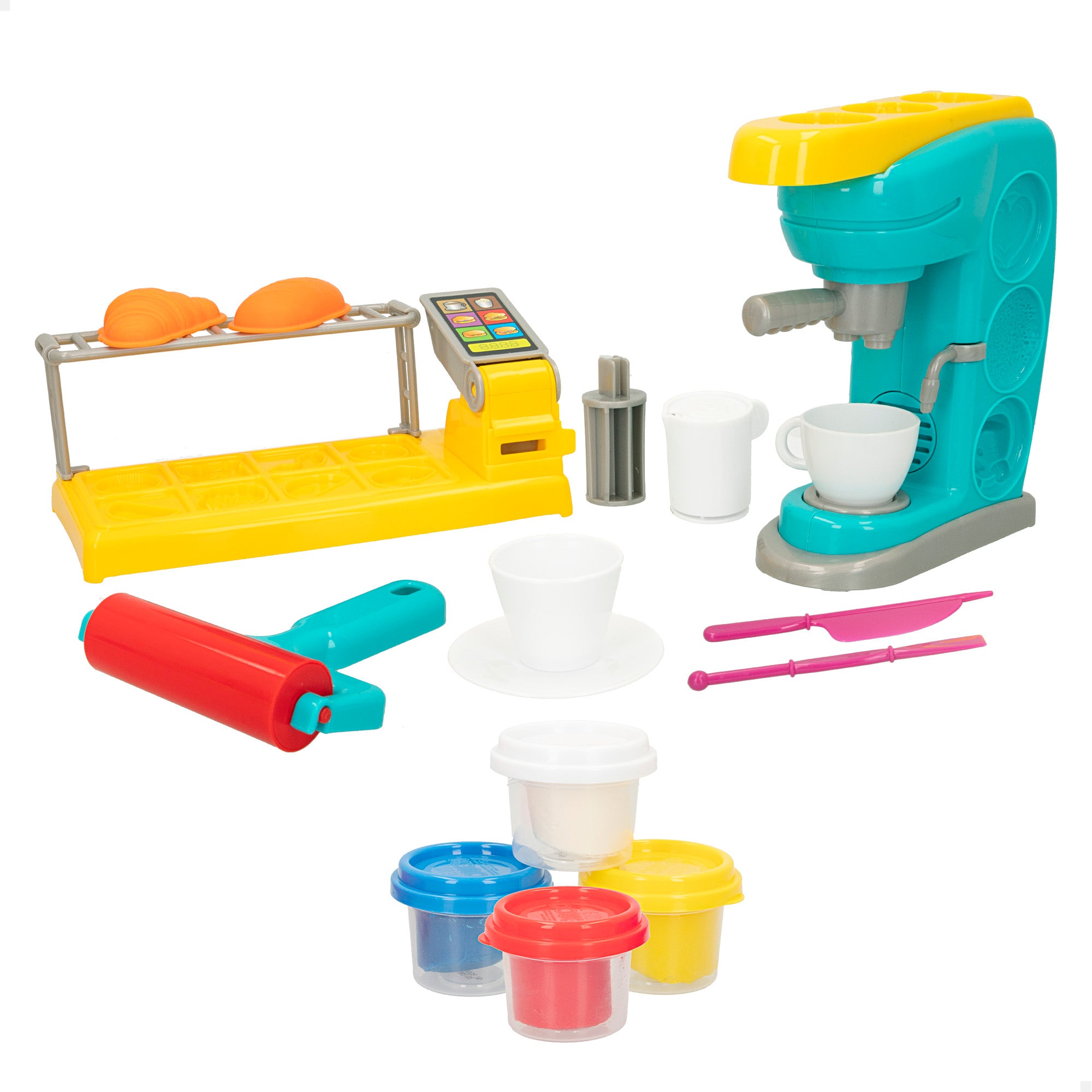 Conjunto Play-Doh com Cafeteira, Moldes e Acessórios