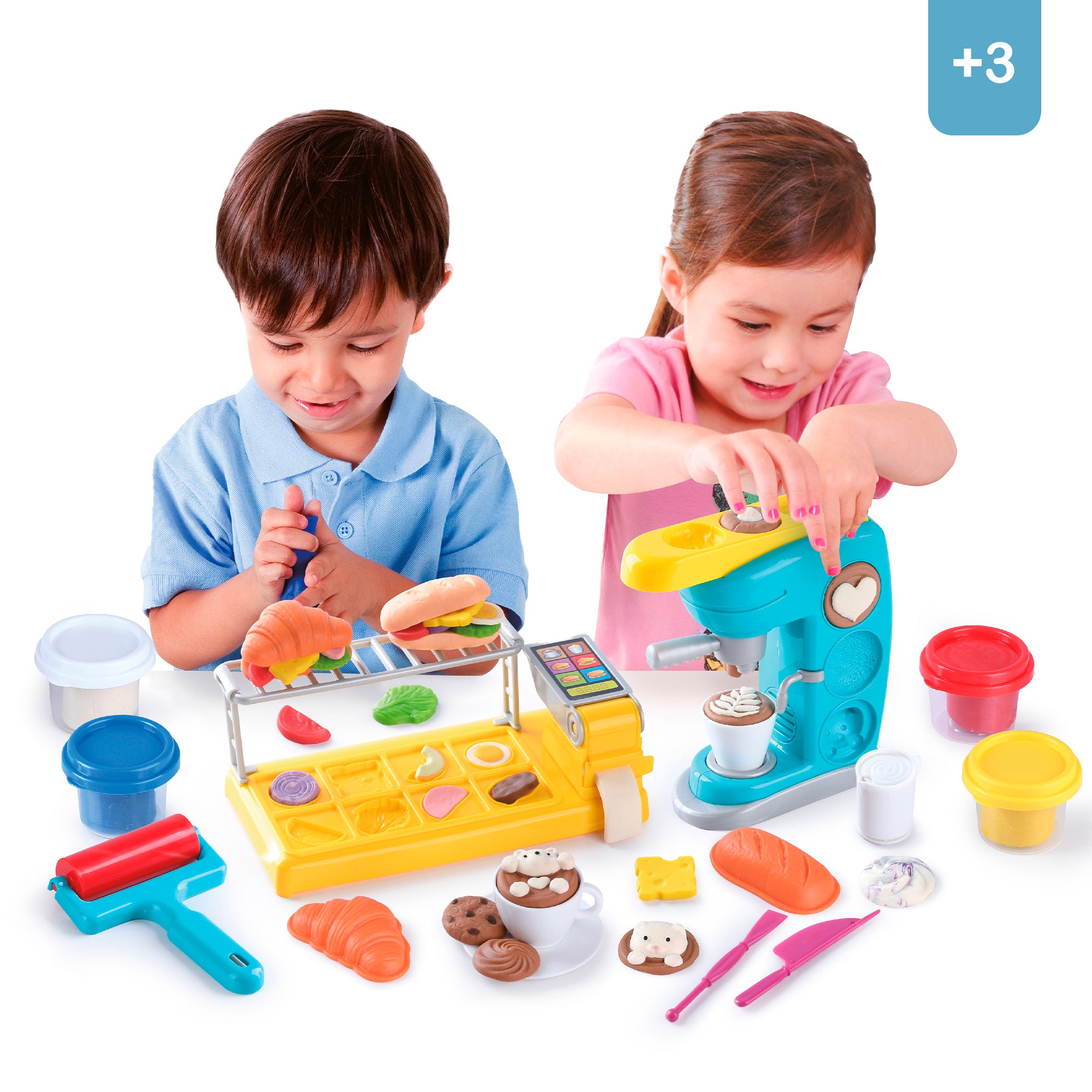 Conjunto Play-Doh com Cafeteira, Moldes e Acessórios