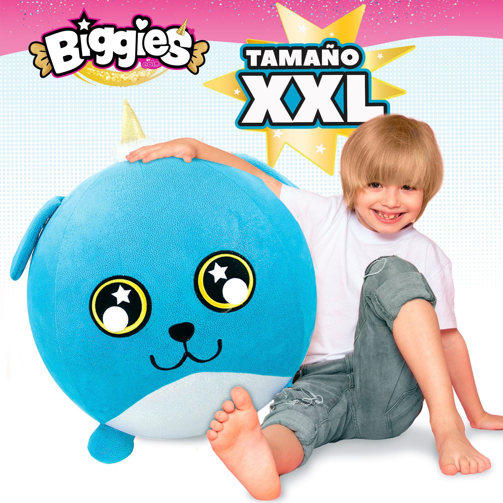 Cão de peluche insuflável Biggies XXL