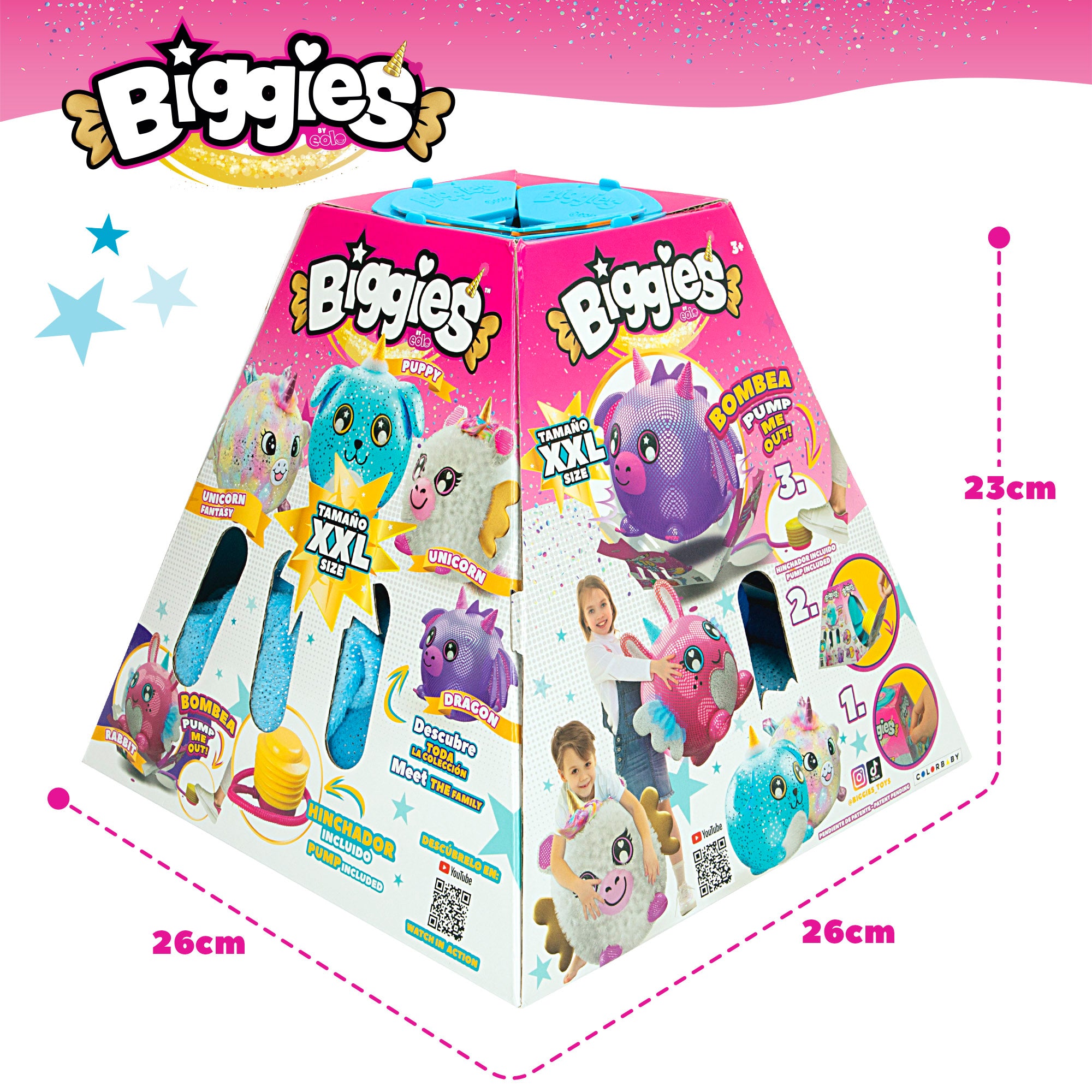 Cão de peluche insuflável Biggies XXL