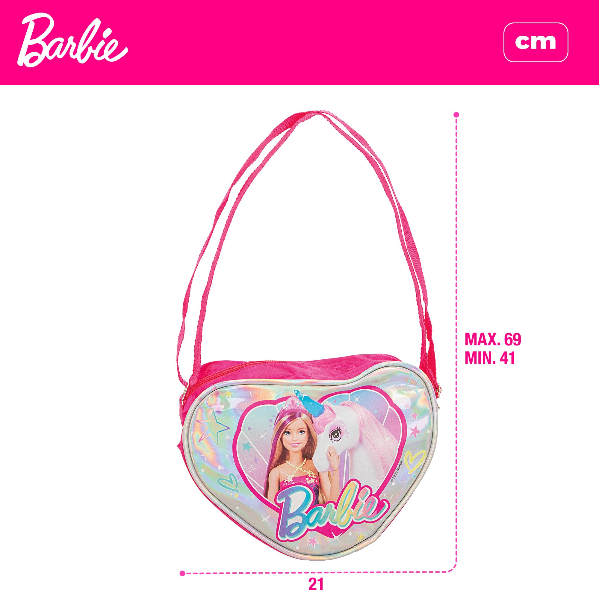 Bolsa Barbie Coração com Glitter, Plasticina Play-Doh e Moldes