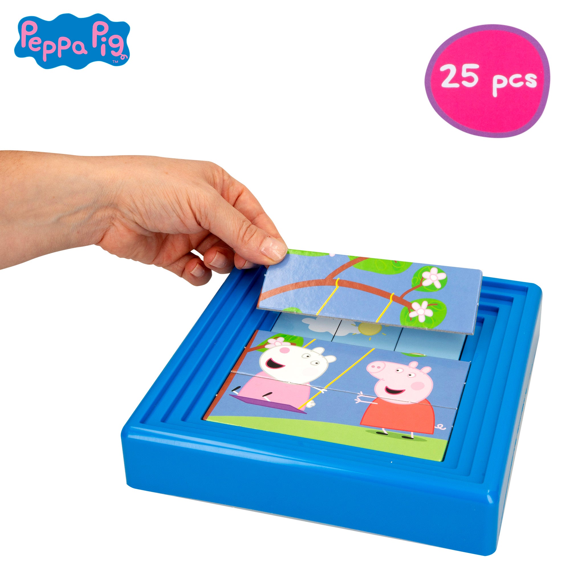 Puzzle infantil progressivo da Peppa Pig, 25 peças