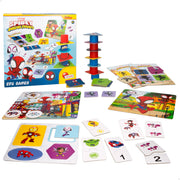 Jogo de tabuleiro 10 em 1 do Homem-Aranha e a sua equipa de super-heróis