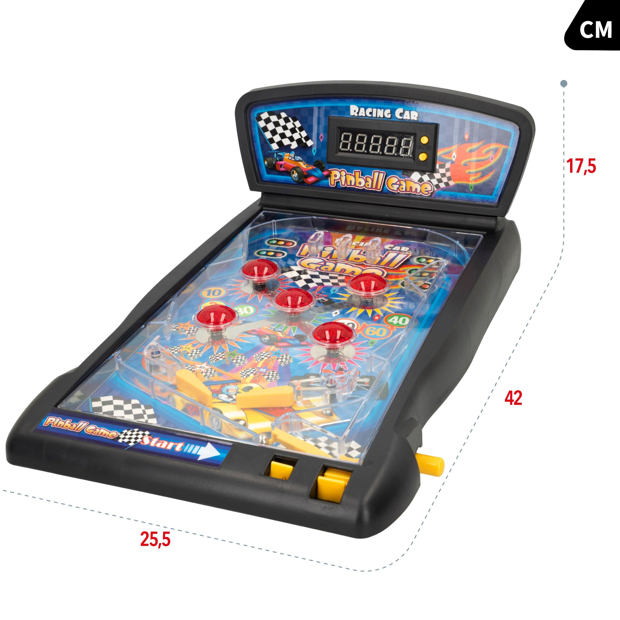 Máquina de Pinball de Mesa com Placar Digital, Luz e Som CB Games