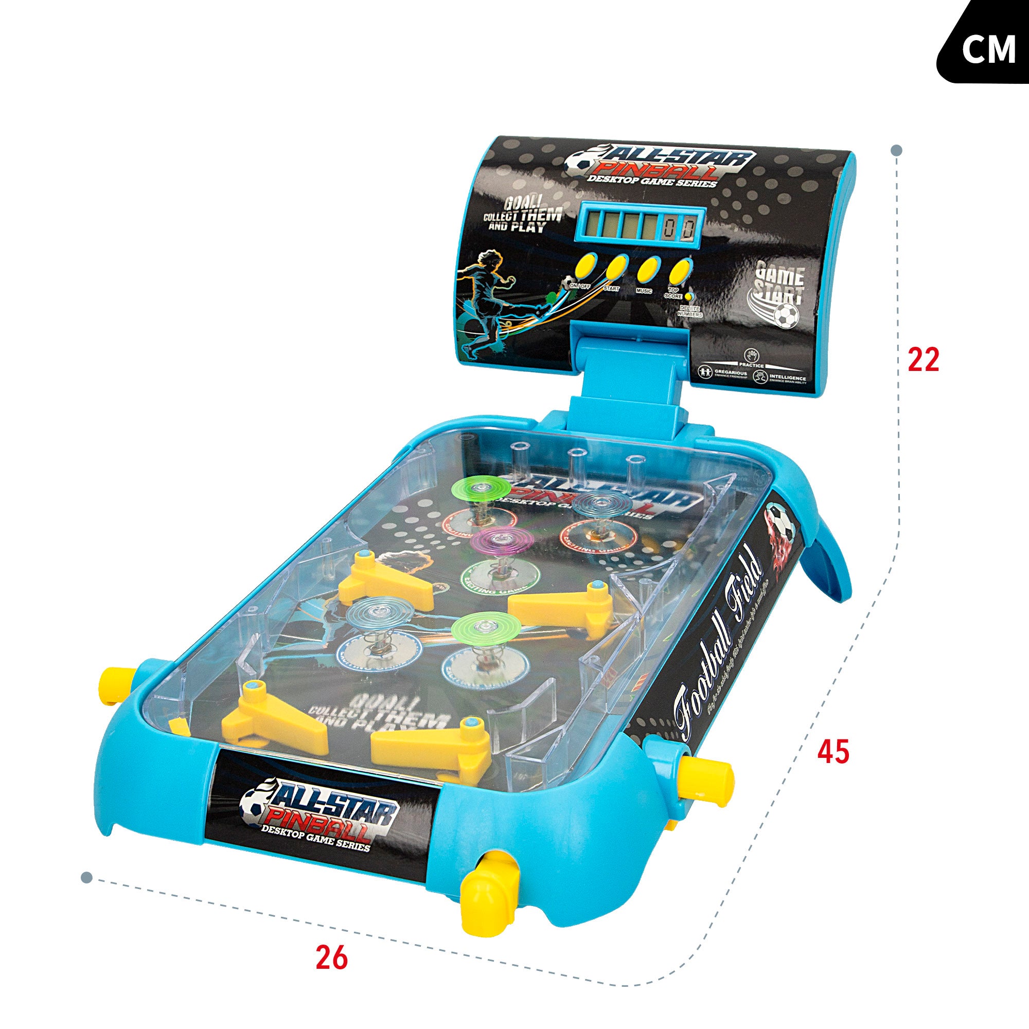All Star Pinball com marcador digital, luzes e sons da CB Games