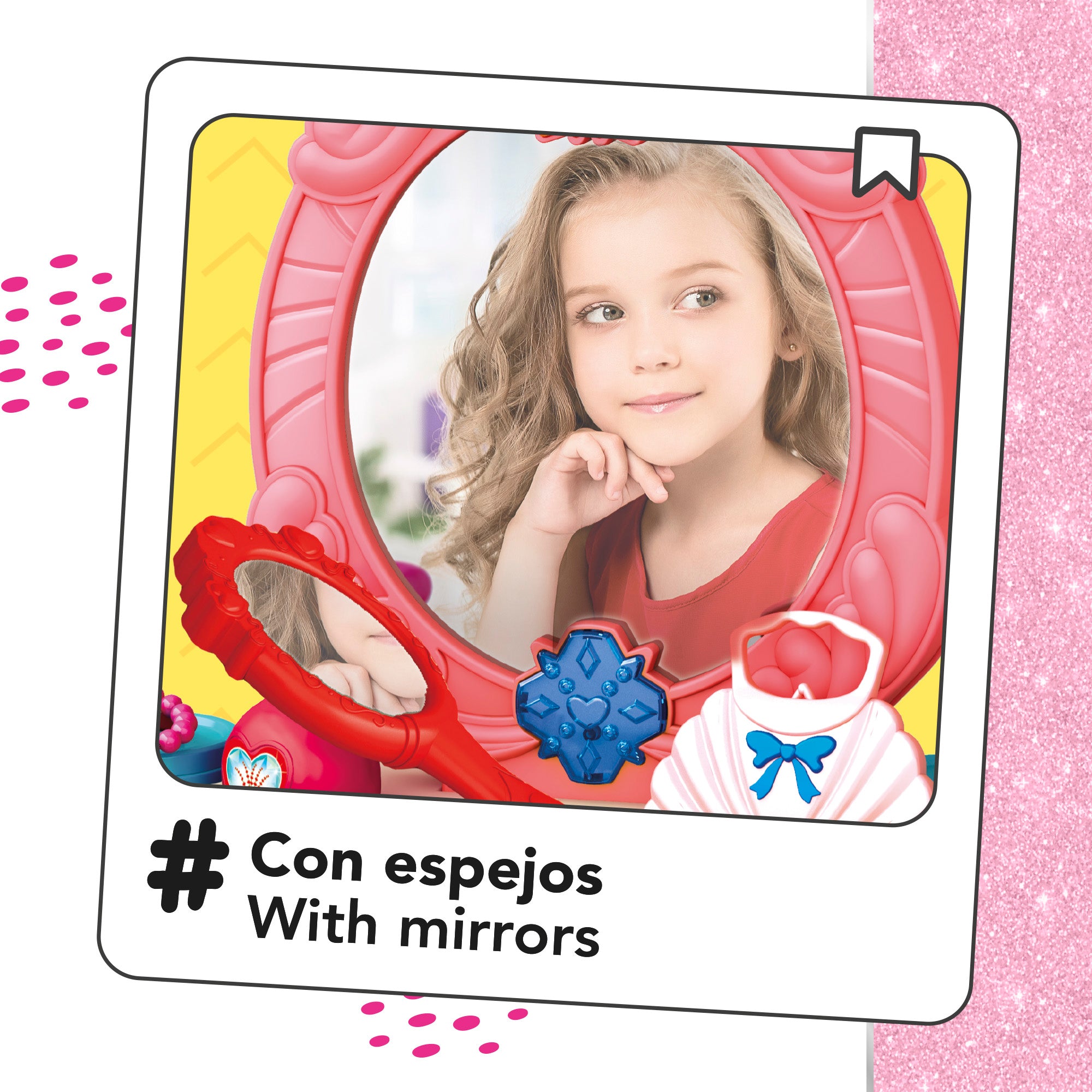 Toucador infantil com acessórios, luz e som - Beleza, Moda e Princesa