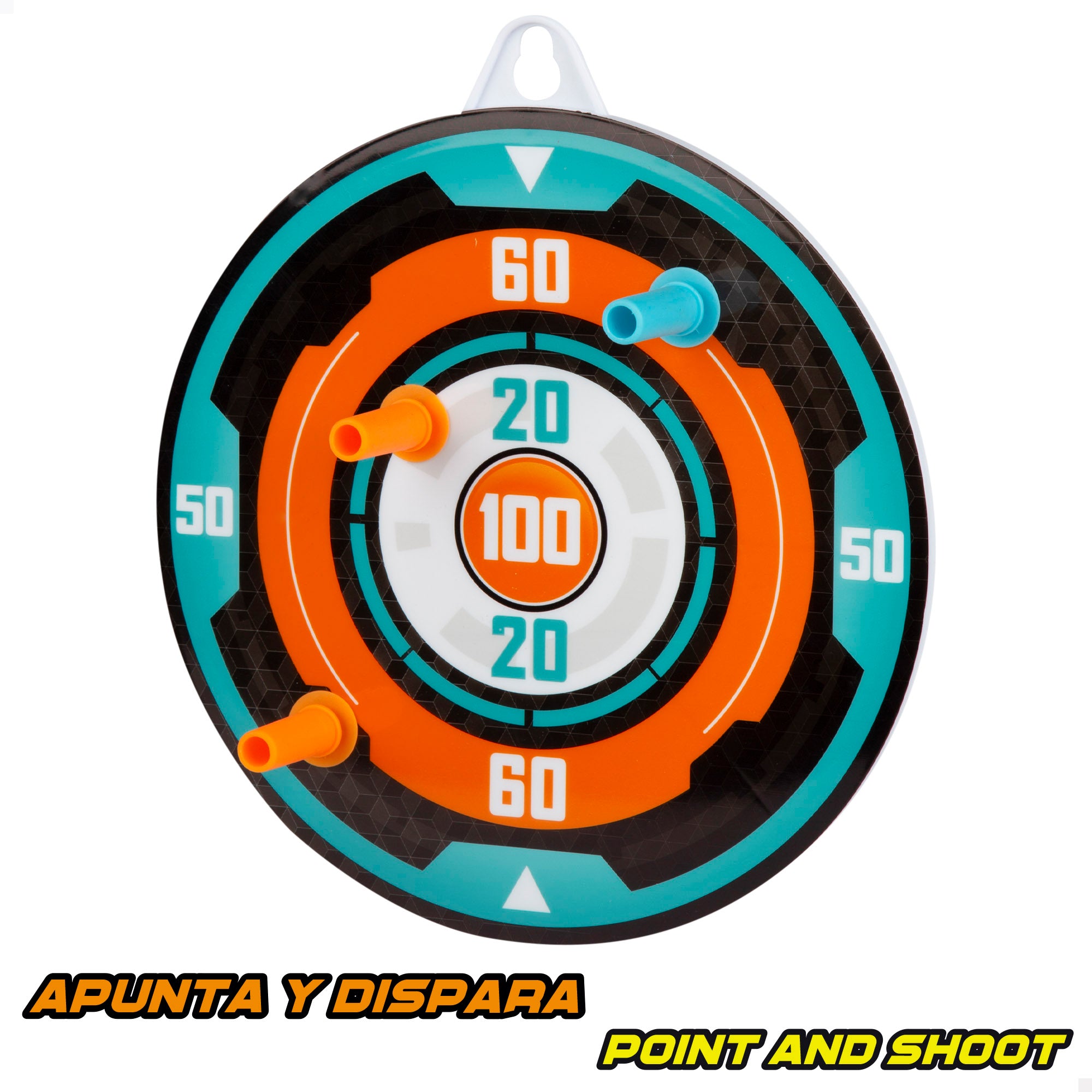 Pistola de brinquedo com 12 dardos e alvo Speed ​​​​Shoot Warriors