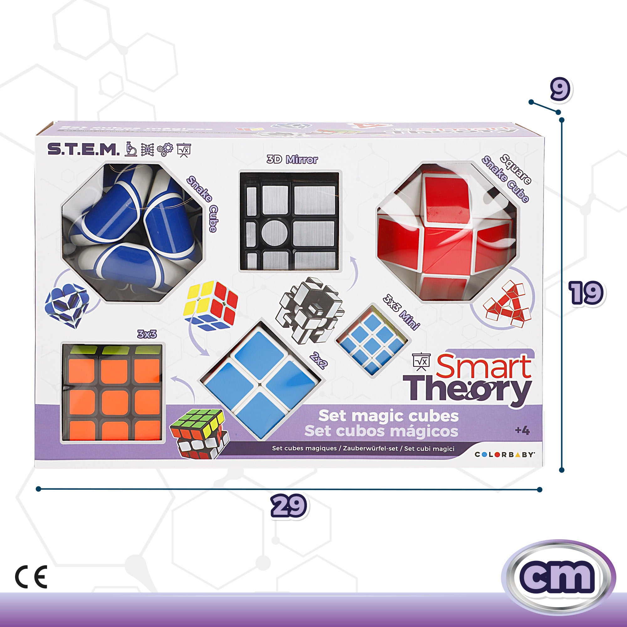 Conjunto Smart Theory com 6 Cubos Mágicos