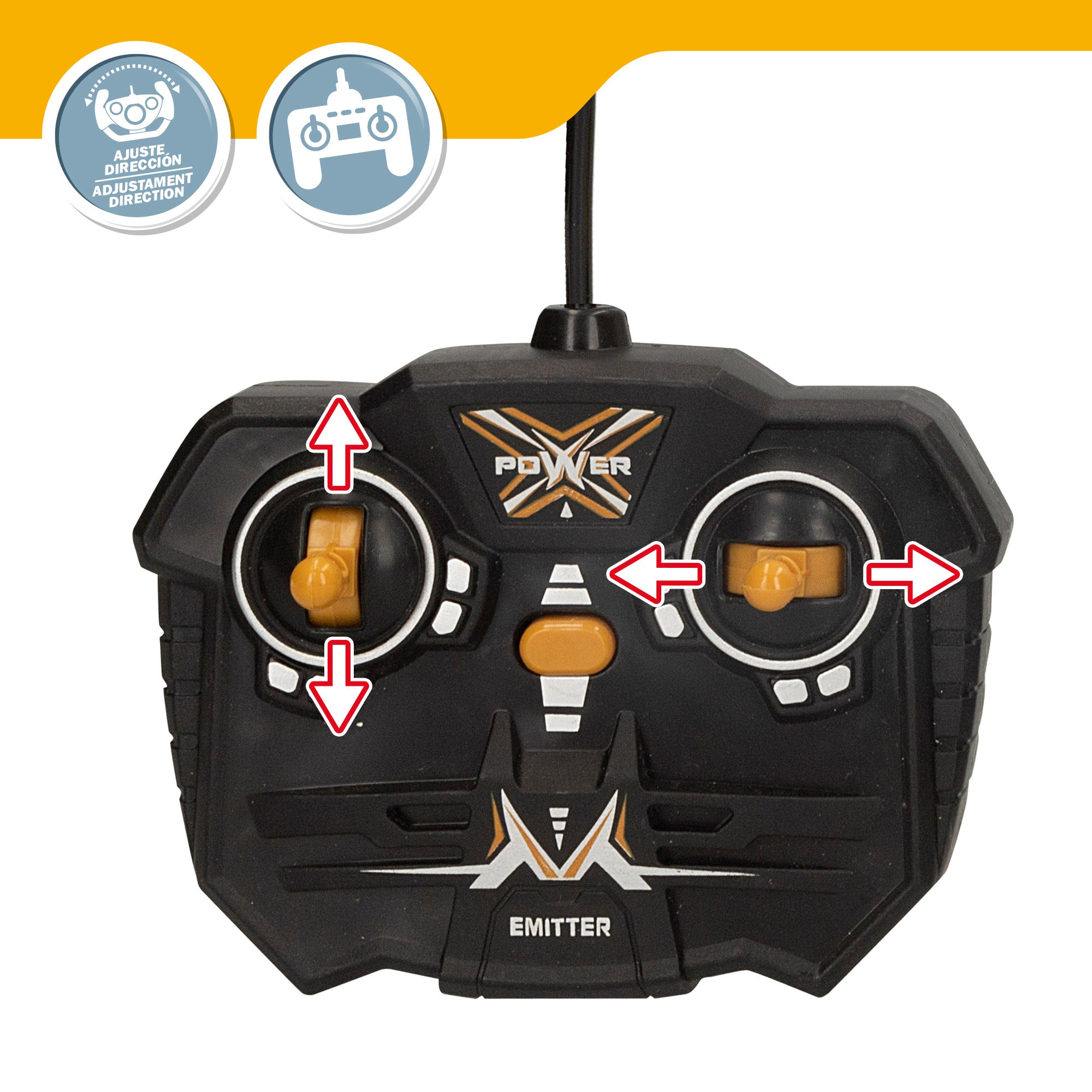 Escavadora de controlo remoto à escala 1:24 com luzes e rotação de 360° Speed&amp; Go