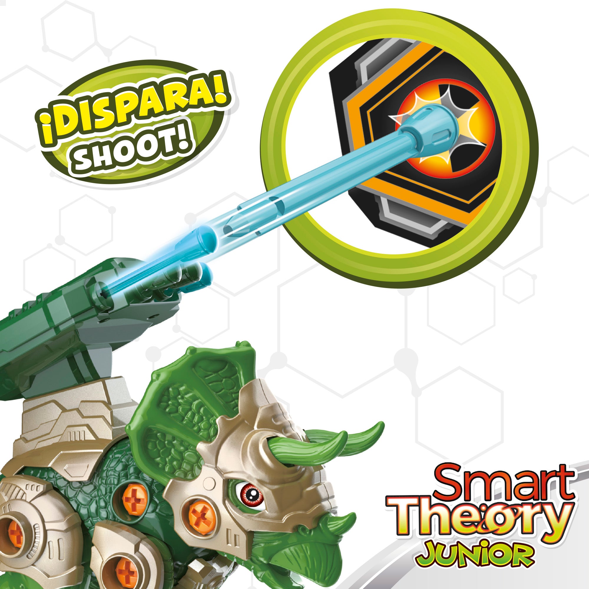 Dinossauros mecânicos 2 em 1 para montar (faça você mesmo) - Smart Theory