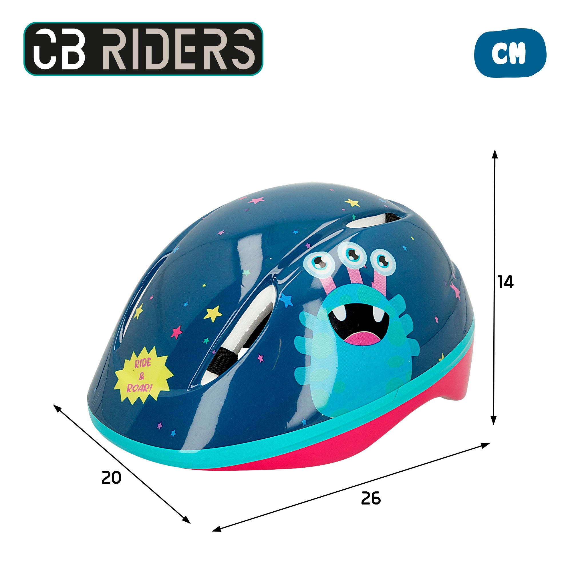 Capacete infantil Monsters CB Riders