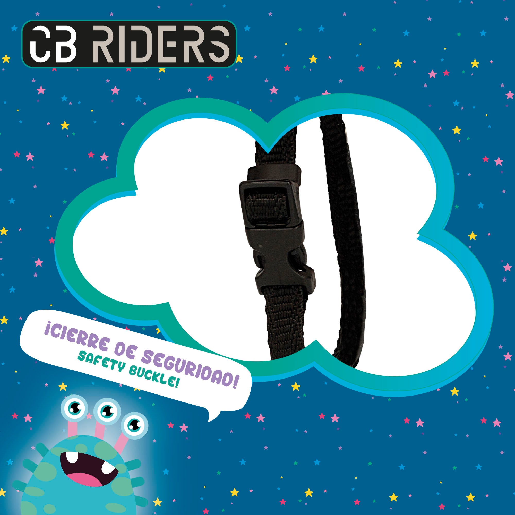 Capacete infantil Monsters CB Riders