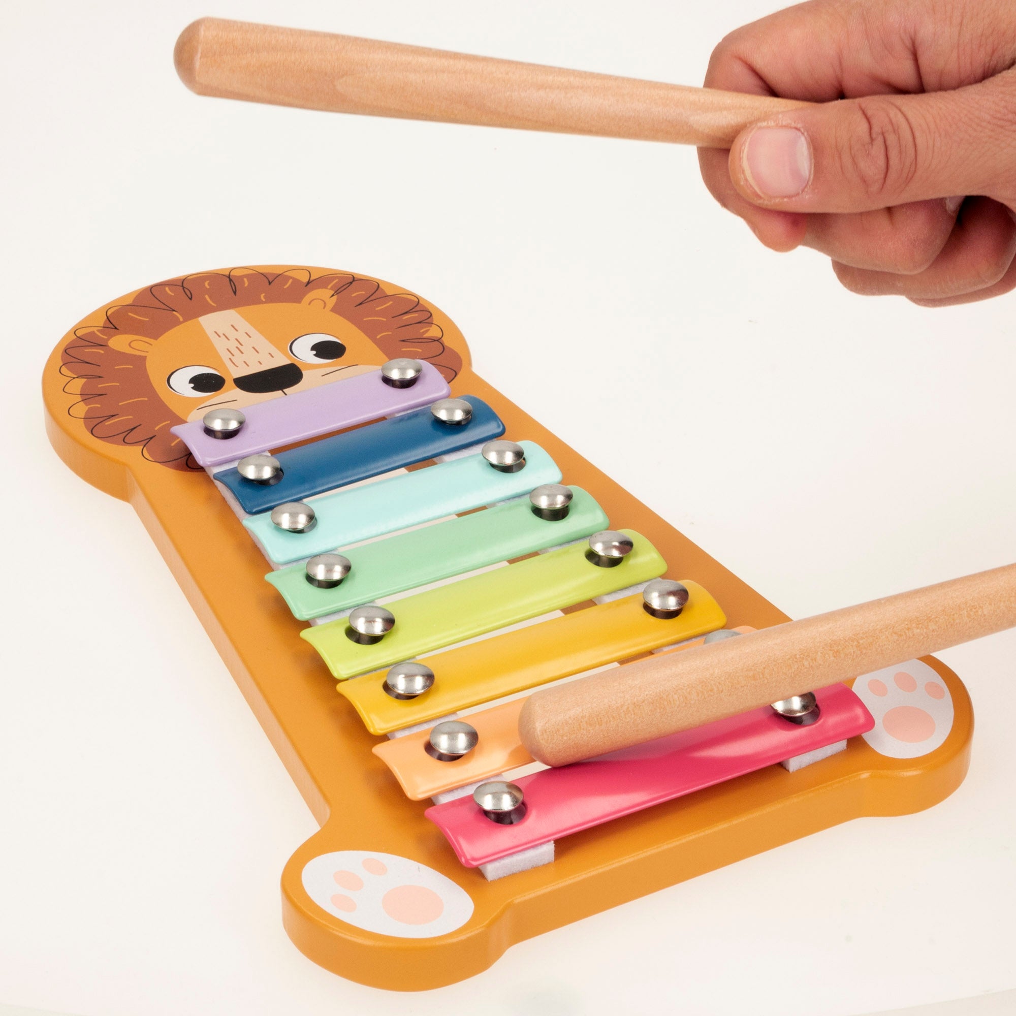 Xilofone Leão de Madeira WOOMAX Zookabee
