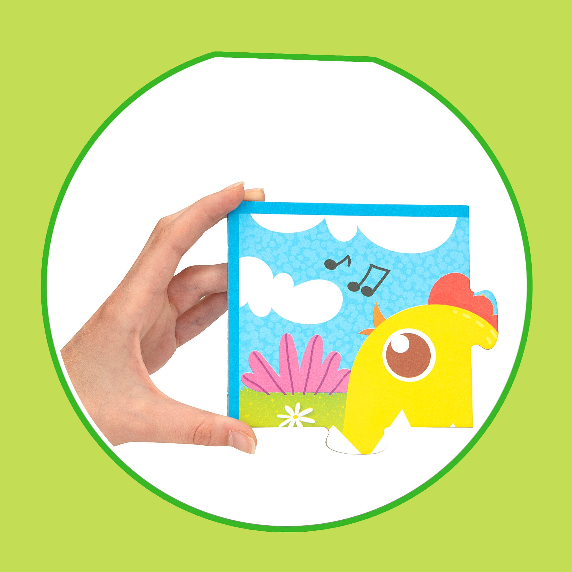 Puzzles Montessori Lisciani 6 Animais, 4 peças com 4 cubos de madeira