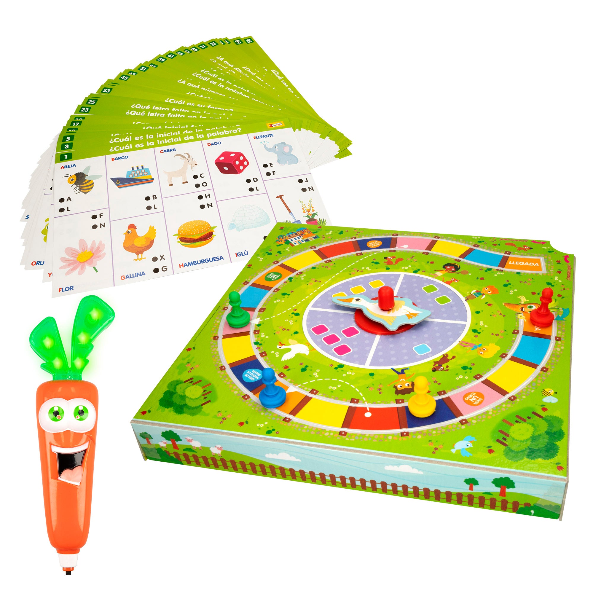 Jogo de tabuleiro 2 em 1 Lisciani com caneta falante Carotina