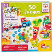 Jogo de tabuleiro Lisciani, 50 jogos com caneta falante Carotina