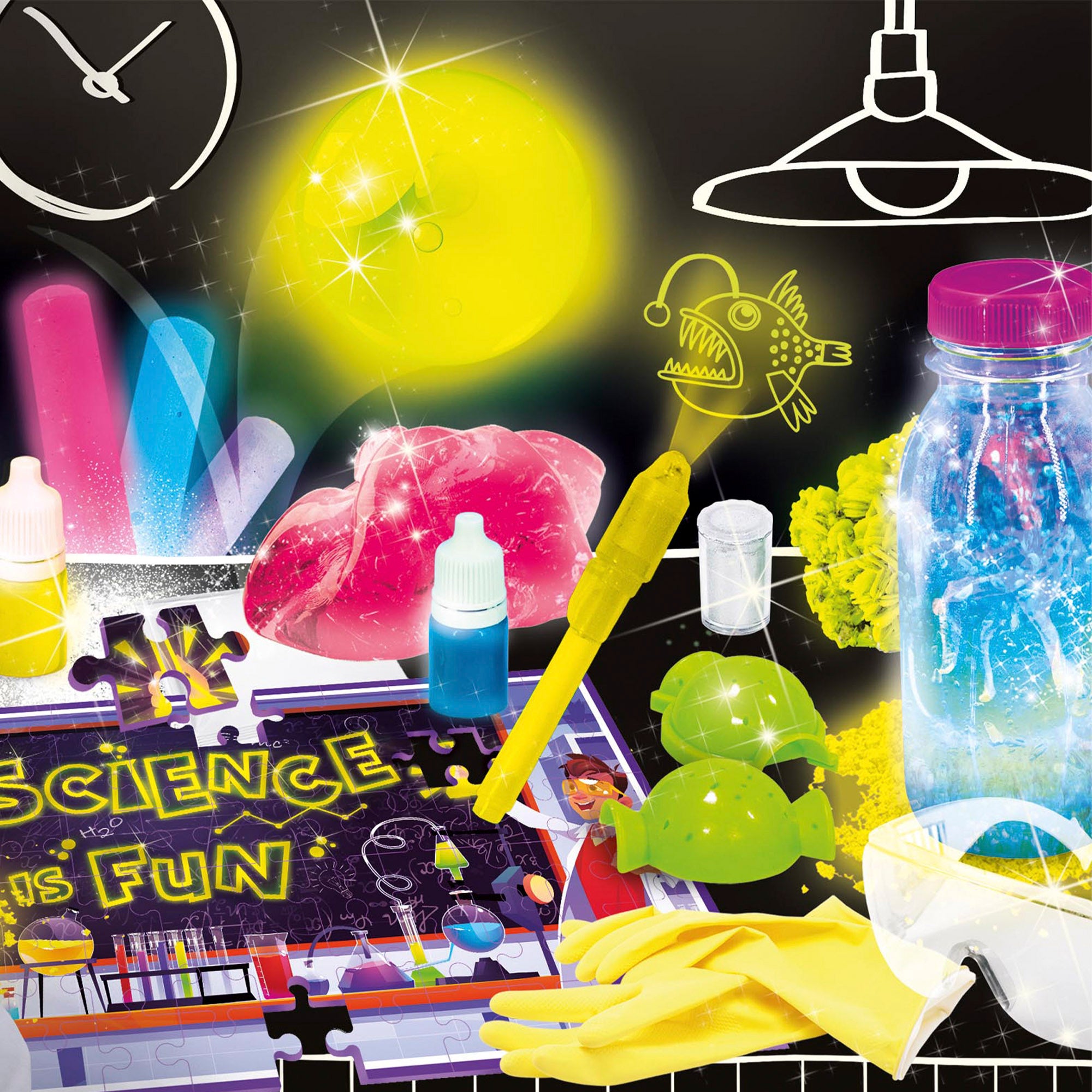 Laboratório de Ciências Fosforescentes Lisciani para Crianças: Eu Sou um Génio