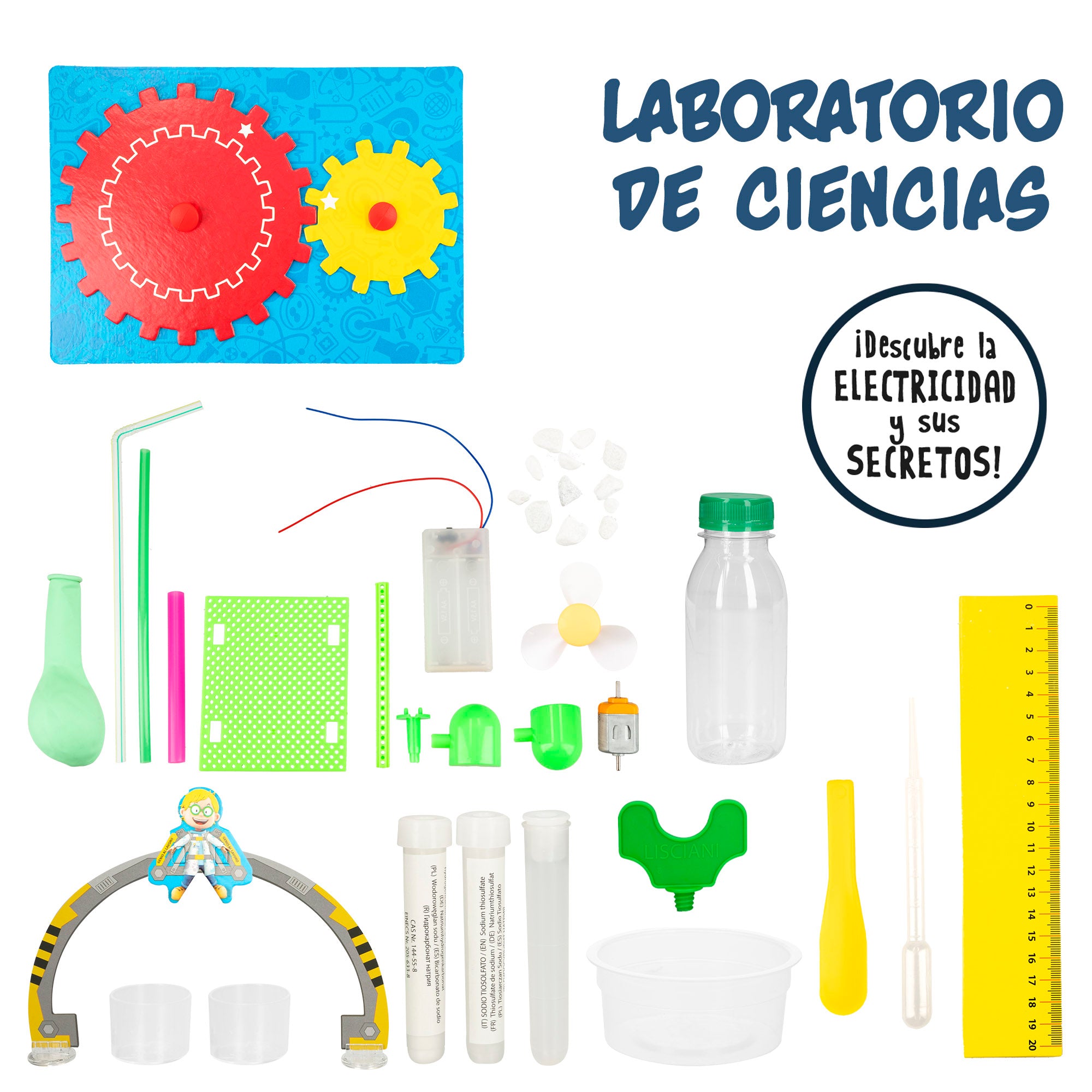 Laboratório Lisciani com 50 experiências científicas. Eu sou um génio.