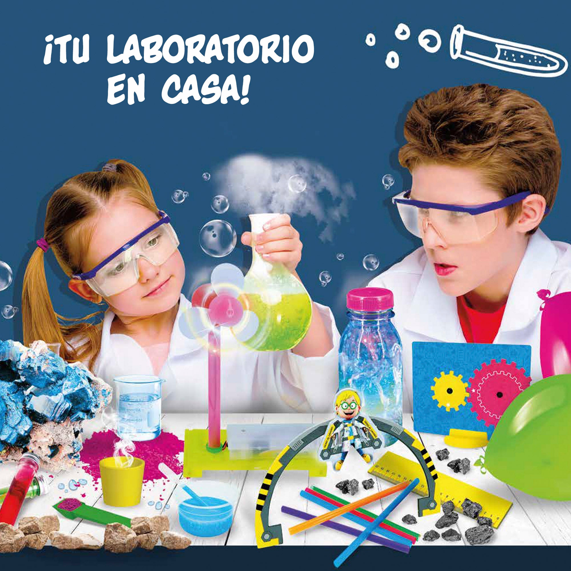Laboratório Lisciani com 50 experiências científicas. Eu sou um génio.