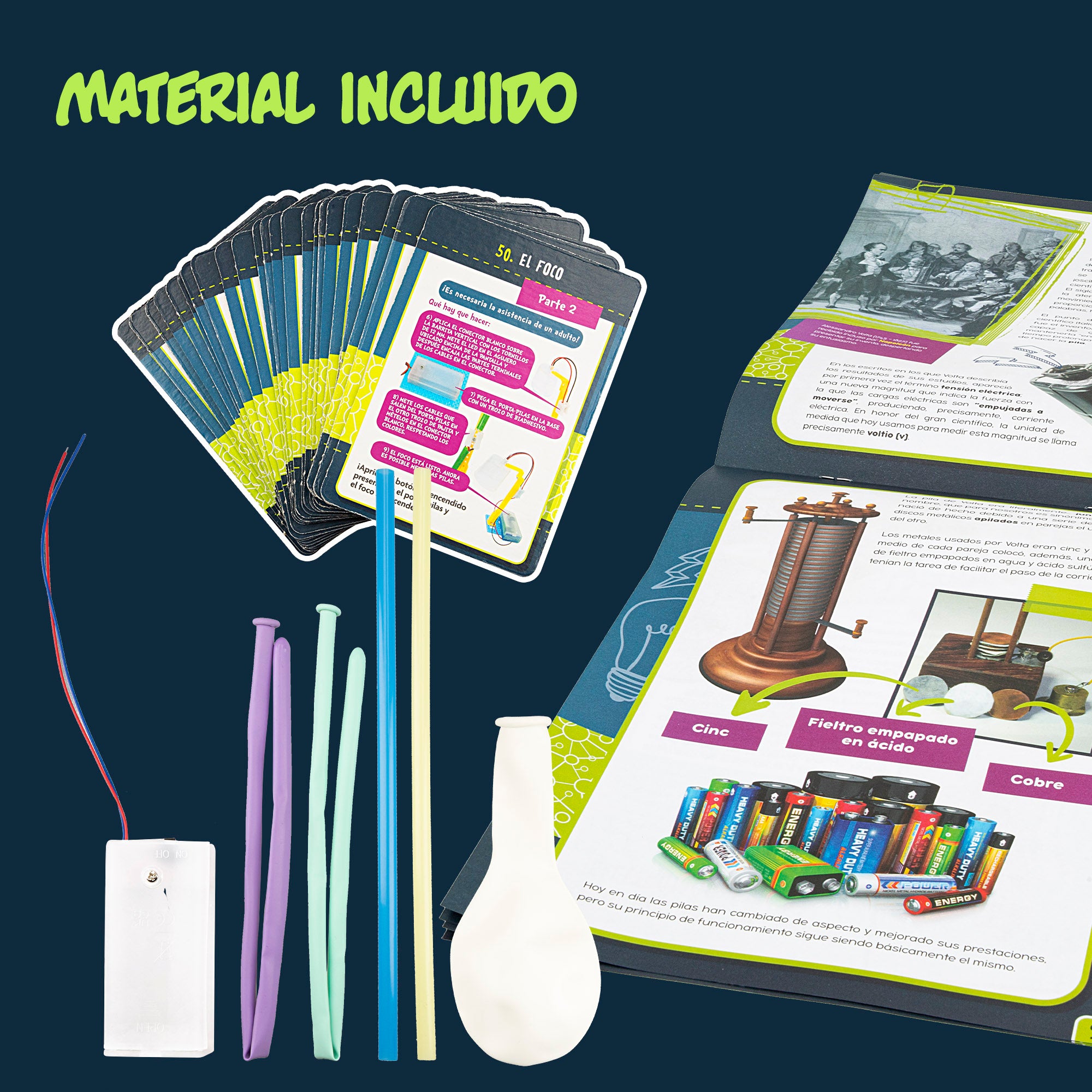 Laboratório de Eletricidade Lisciani com 50 Experiências Científicas: Eu Sou um Génio