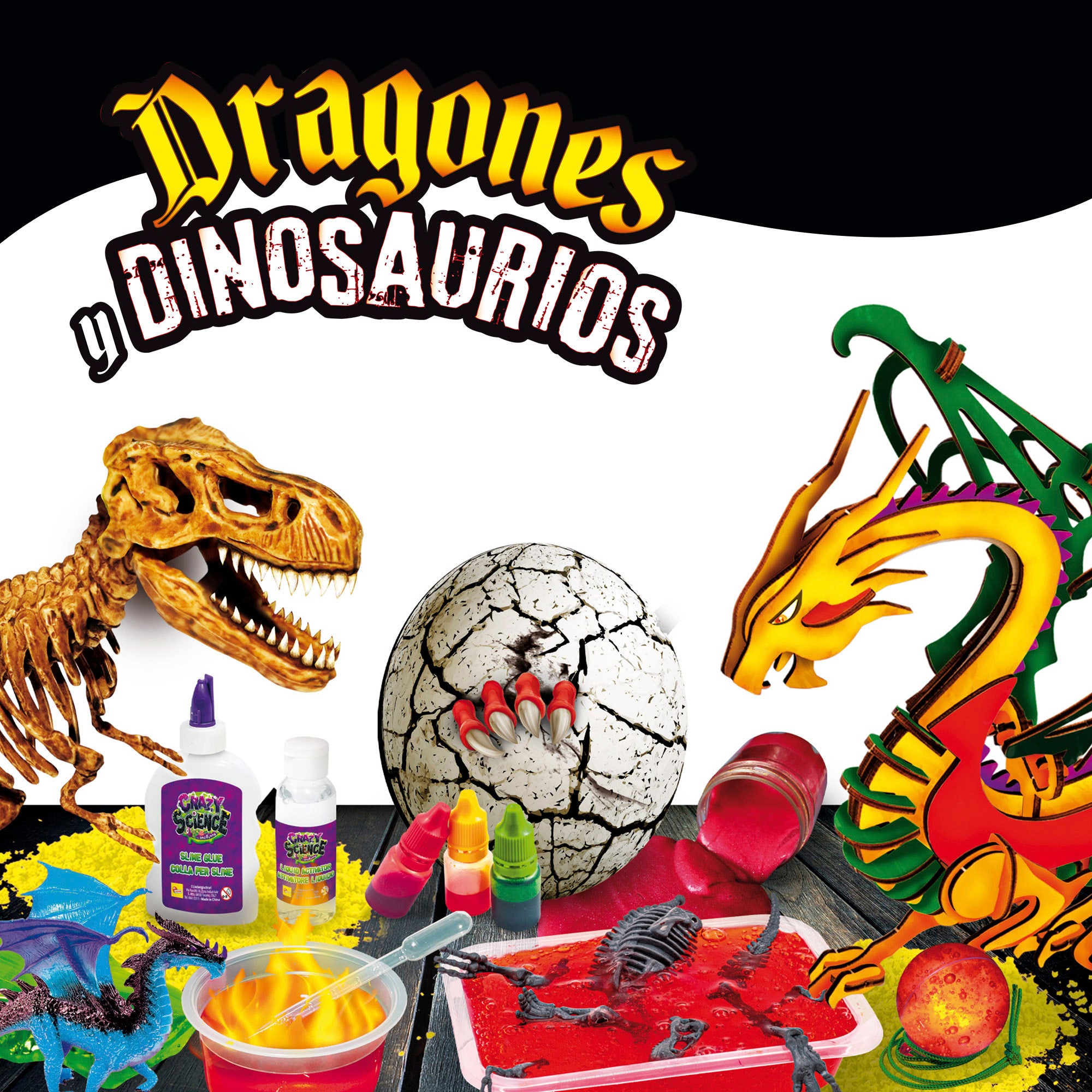 Jogo dos Dinossauros e Dragões da Lisciani - Ciência Maluca