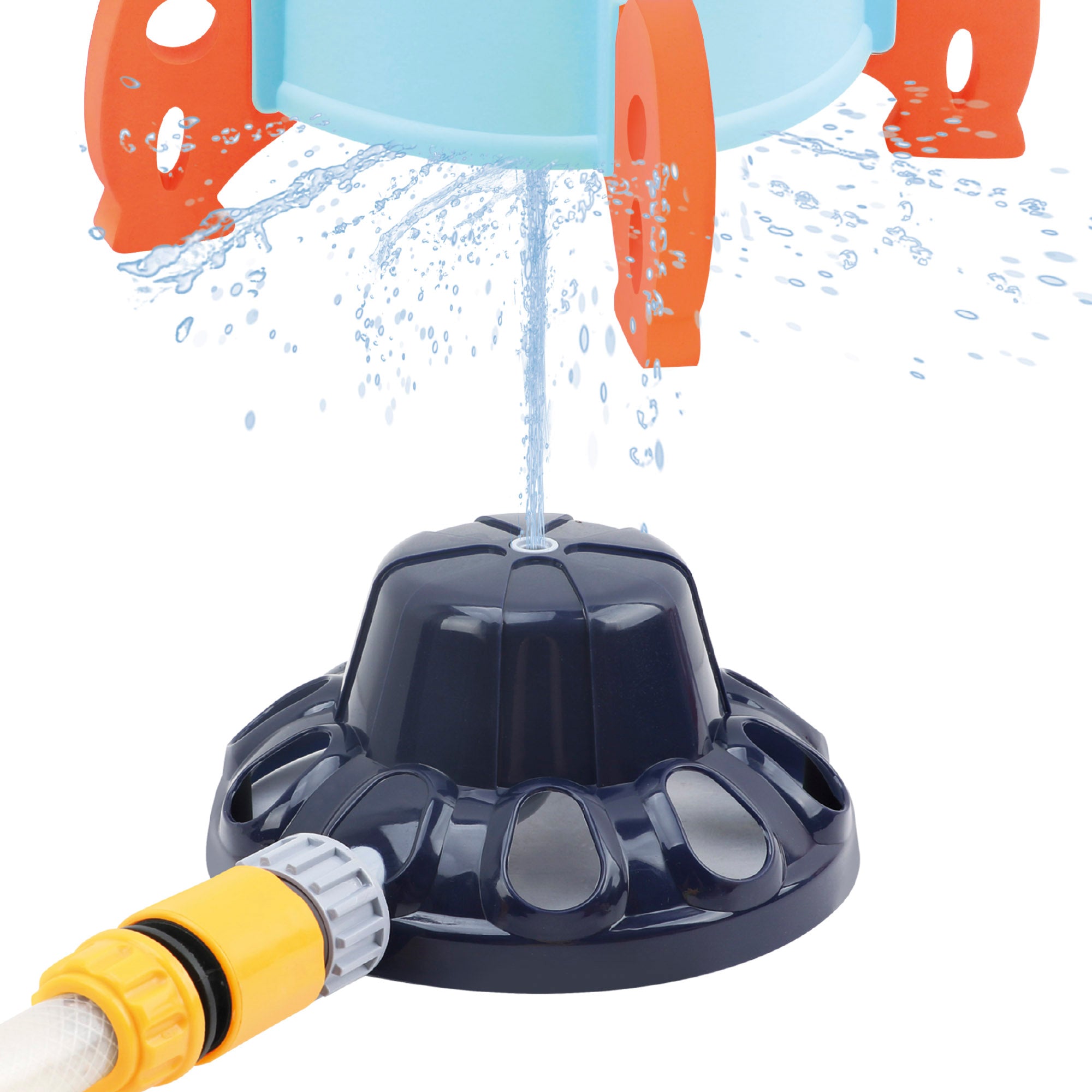 Pulverizador de água em formato de foguetão espacial da Aqua World