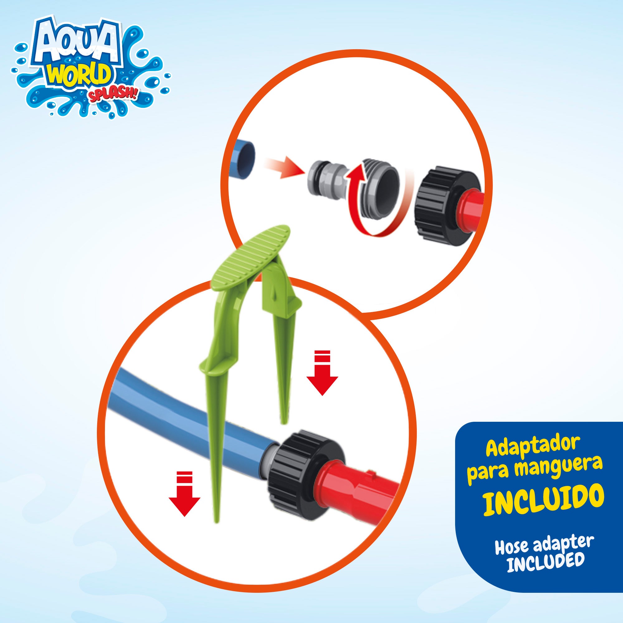 Brinquedo de aspersor de água em forma de caracol da Aqua World