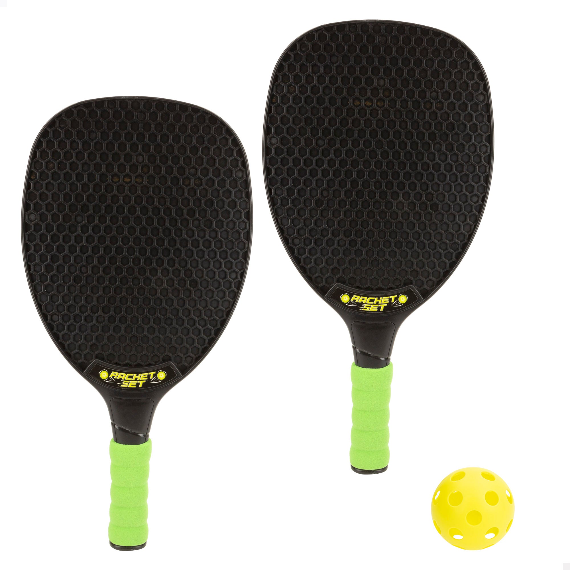 Conjunto de 2 raquetes de praia com bola COLORBABY