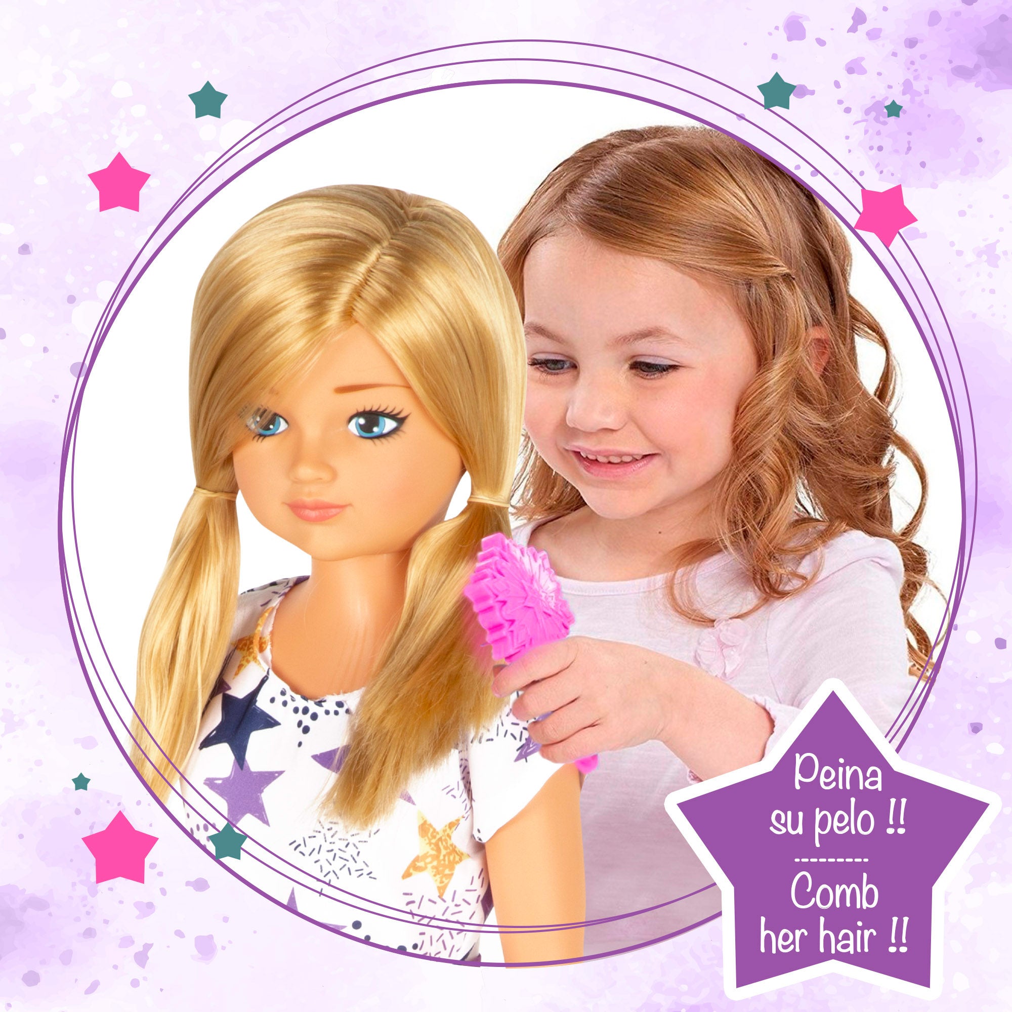 Boneca grande com vestido casual, 85 cm Maria