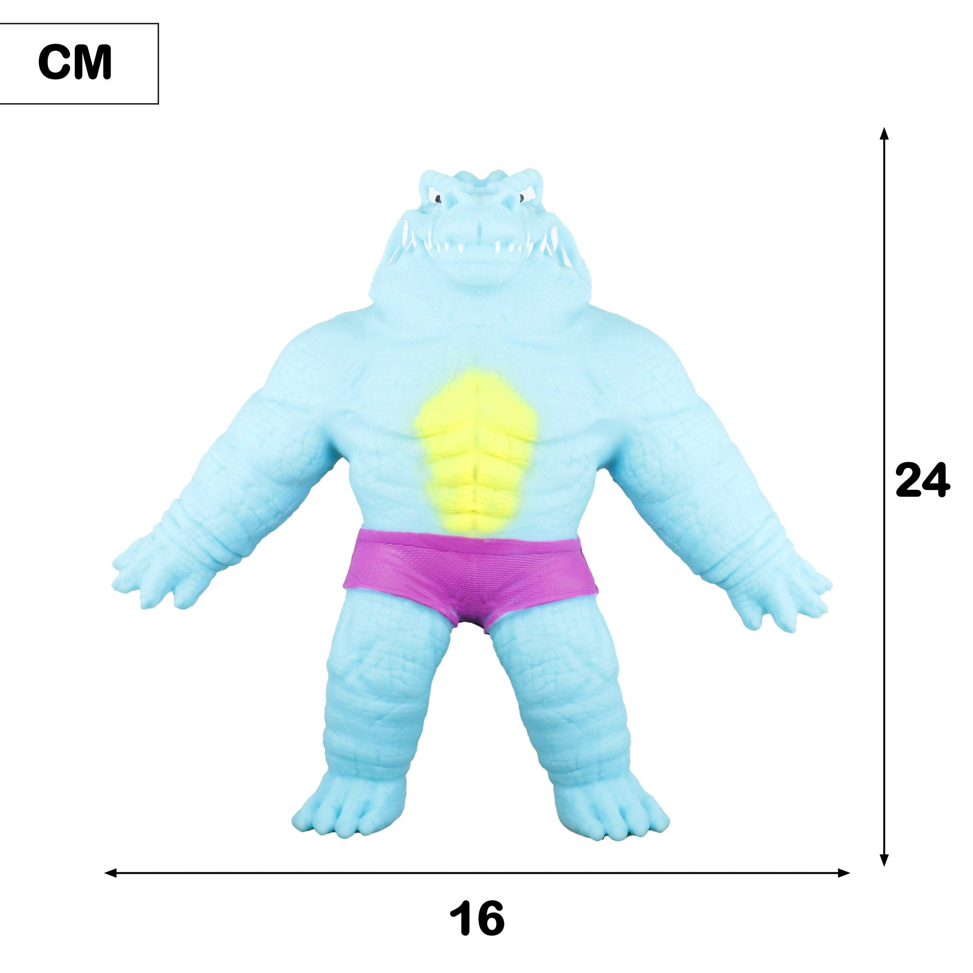 Boneca anti-stress Stretchapalz Crocodilo Fluorescente