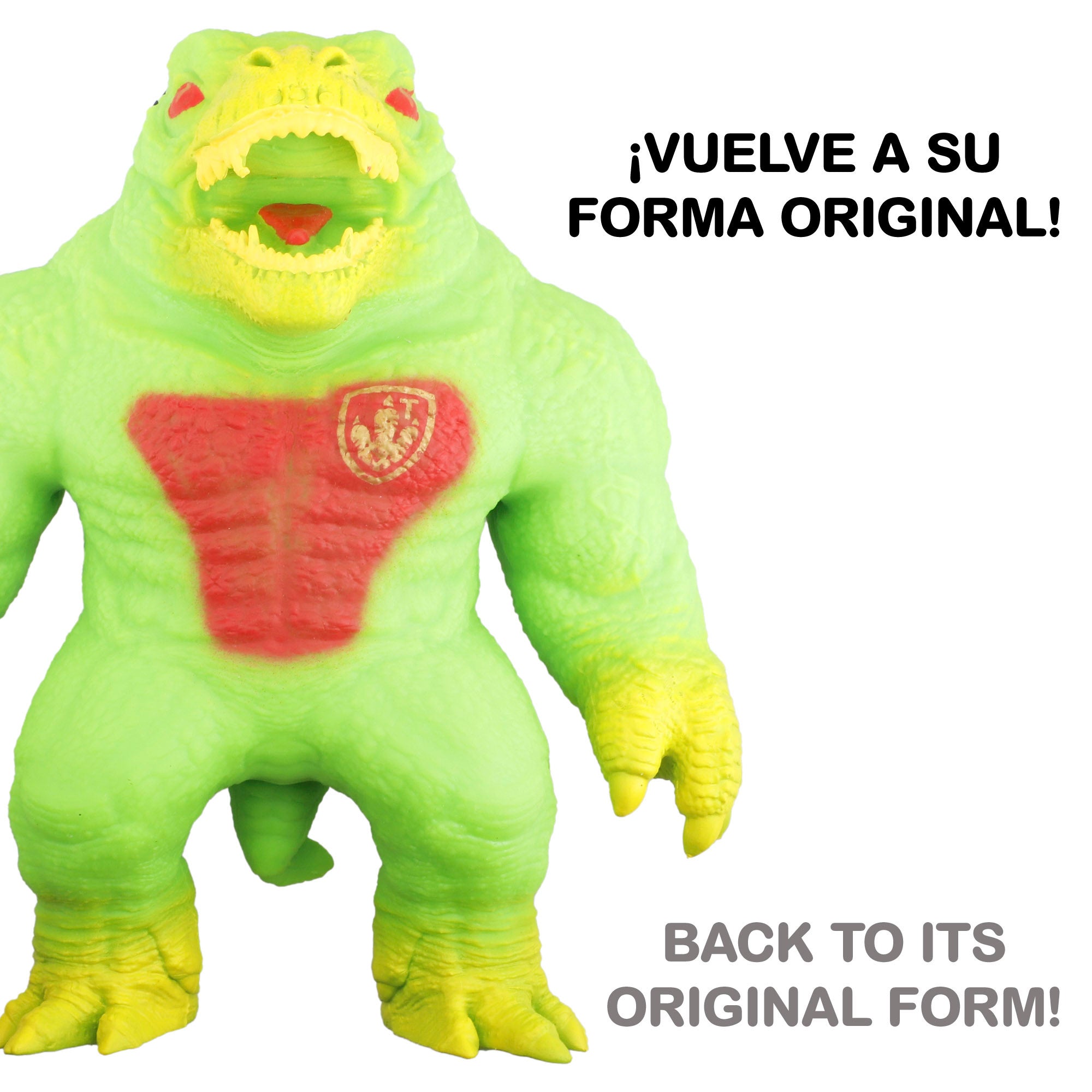 Boneca Elástica Anti-Stress Dinossauro Guerreiro Stretchapalz