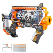Pistola de brinquedo elétrica V-Zone com zombies e 24 dardos de espuma.