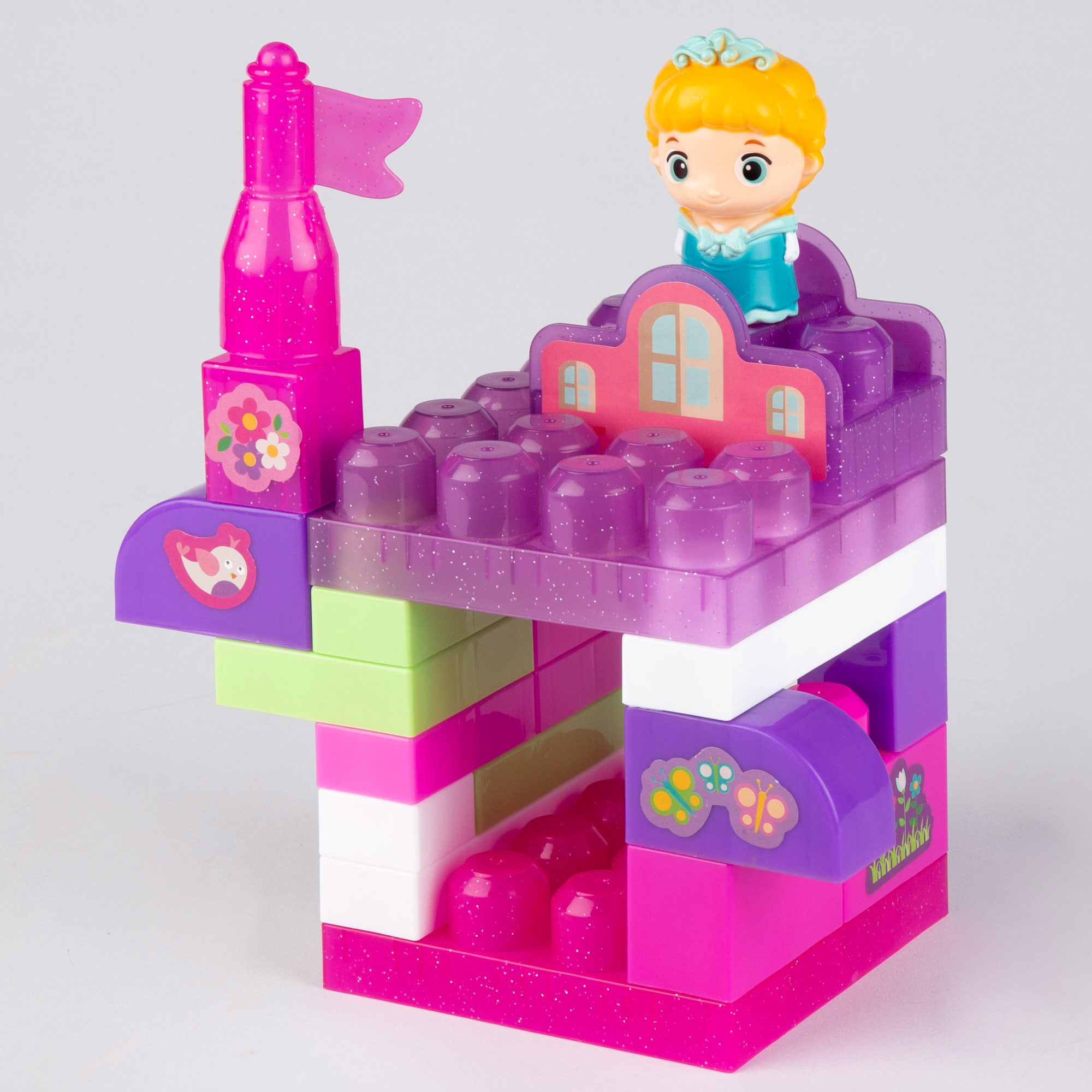 Conjunto de blocos de construção Princesa, 20 peças, COLORBABY