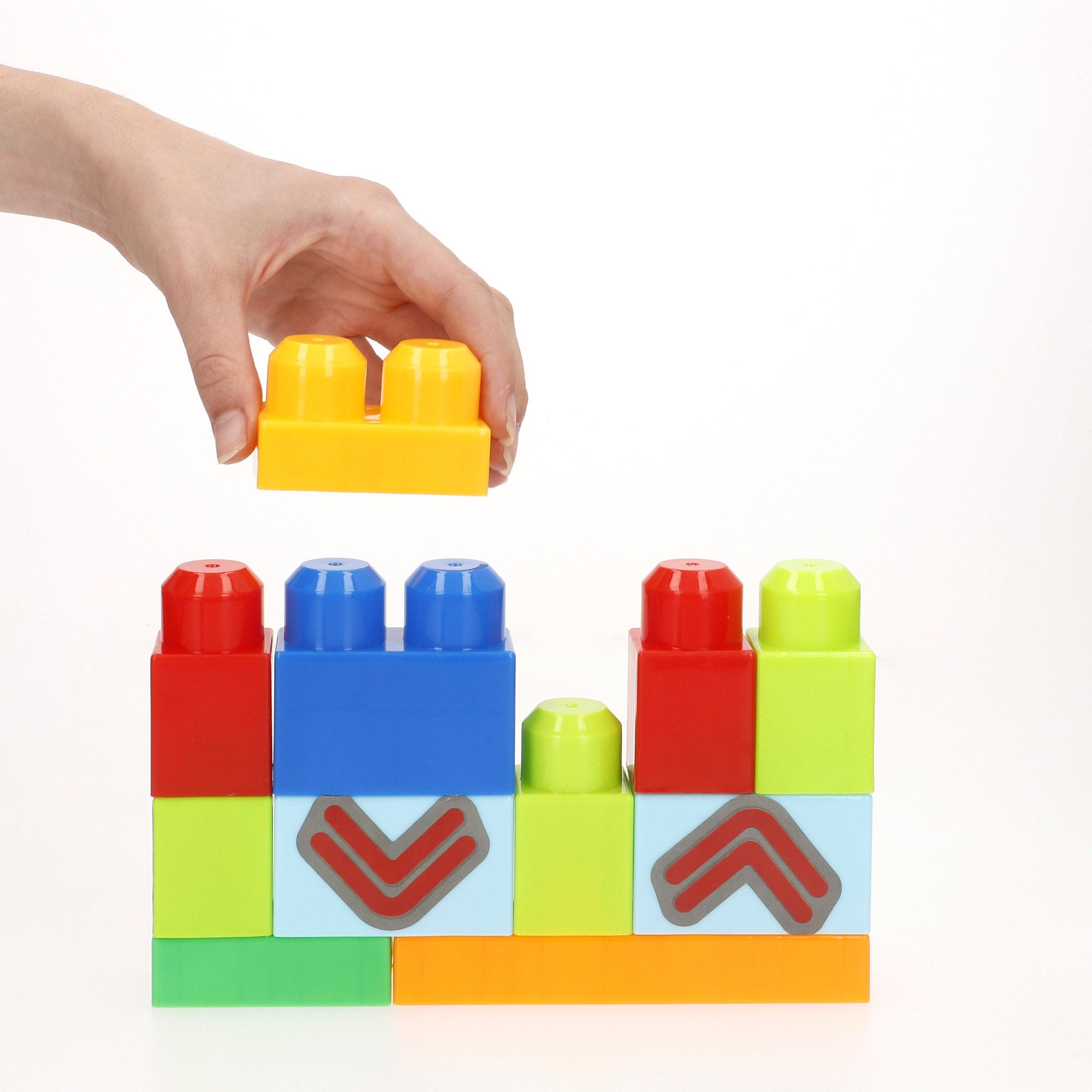 Conjunto de Blocos de Montar Carro de Corrida COLORBABY com 25 Peças