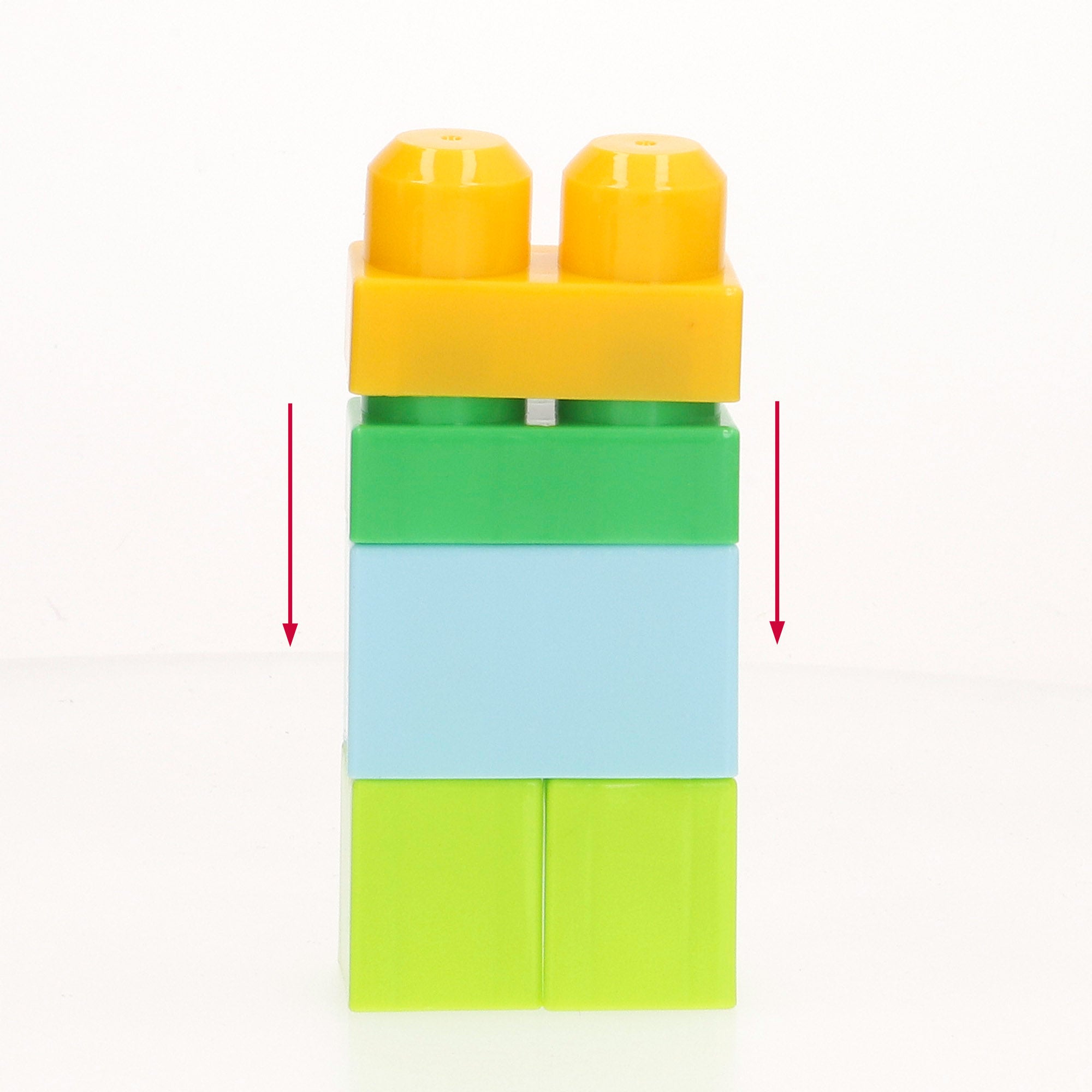 Conjunto de blocos de montar foguete com 40 peças, cores sortidas, COLORBABY